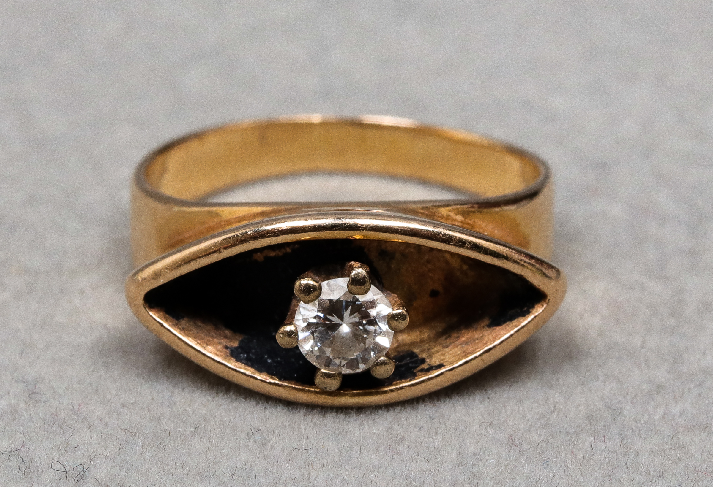 MID-CENTURY MODERN 14K YELLOW GOLD