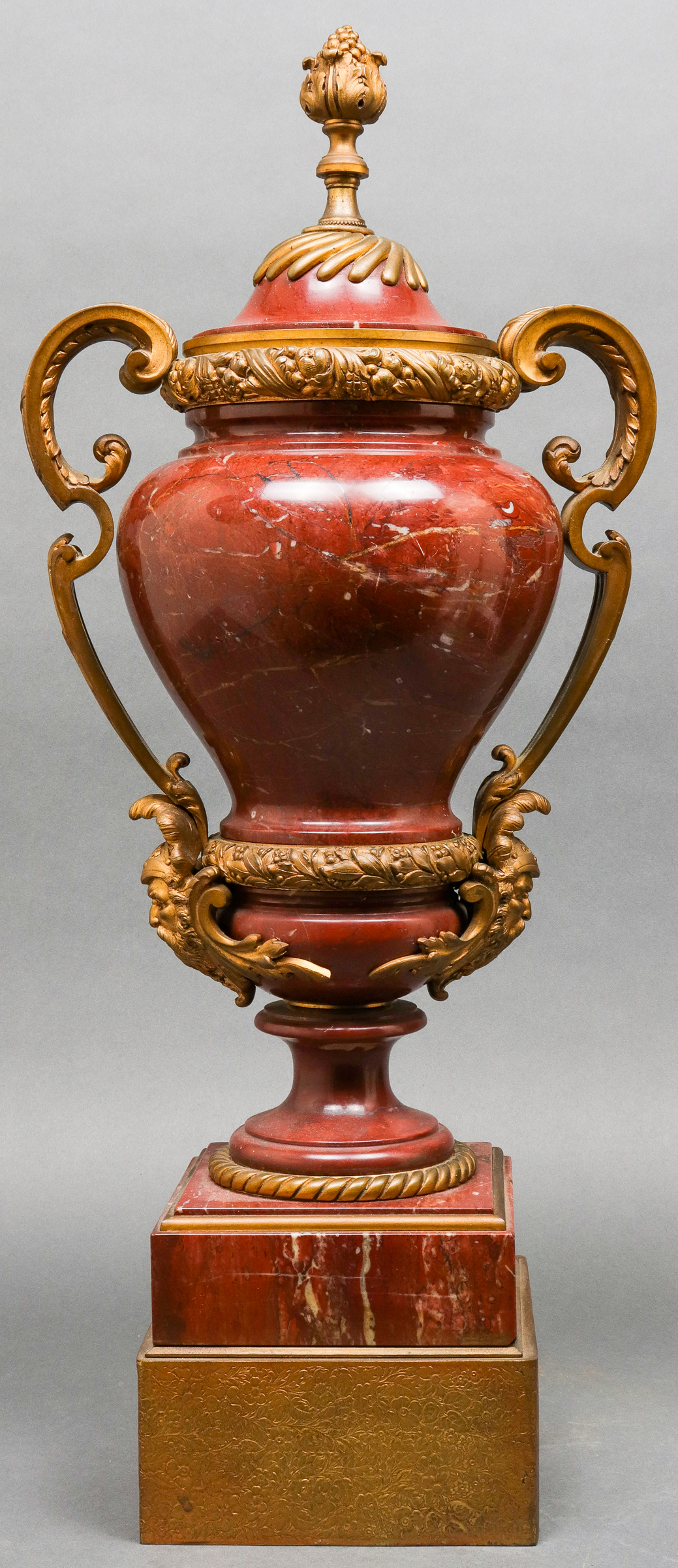 NEOCLASSICAL RED MARBLE BRONZE 3c28f4