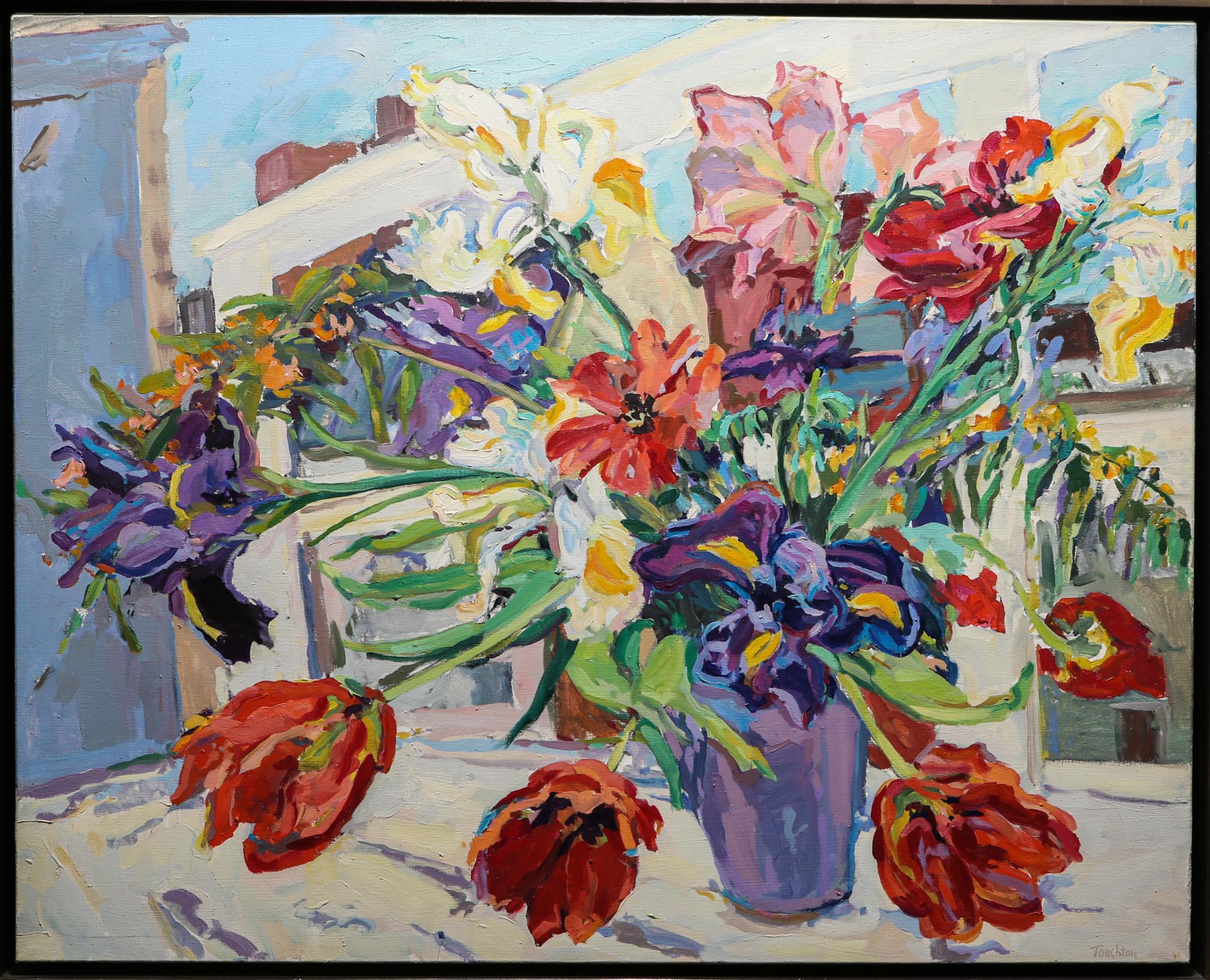 JIM TOUCHTON STILL LIFE WITH FLOWERS  3c290d