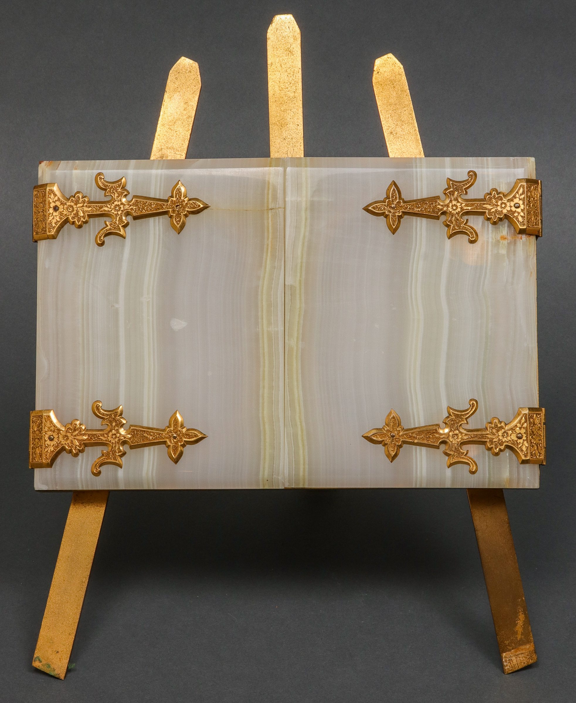 HARRY GRANT ONYX BRASS EASEL 3c2920