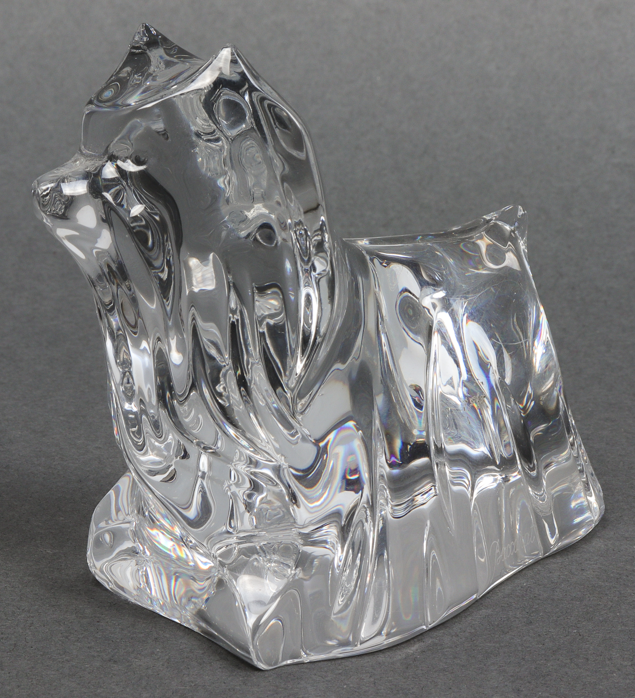 BACCARAT CRYSTAL YORKSHIRE TERRIER 3c2927