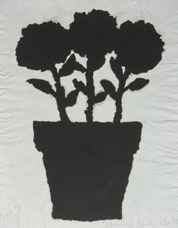 DONALD BAECHLER "FLOWER POT" INK