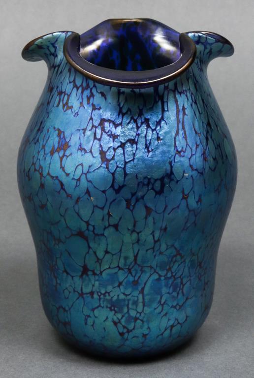 LOETZ PAPILLION COBALT GLASS VASE