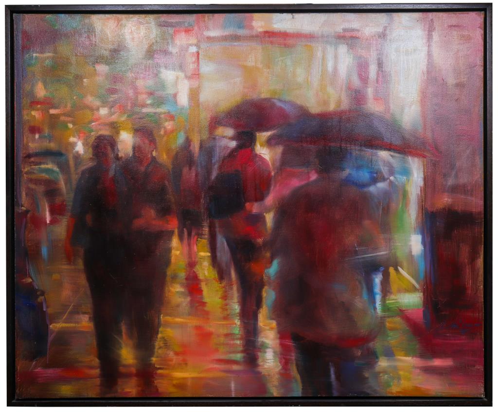 WU JIH-CHIN "NEON CROWD" LARGE