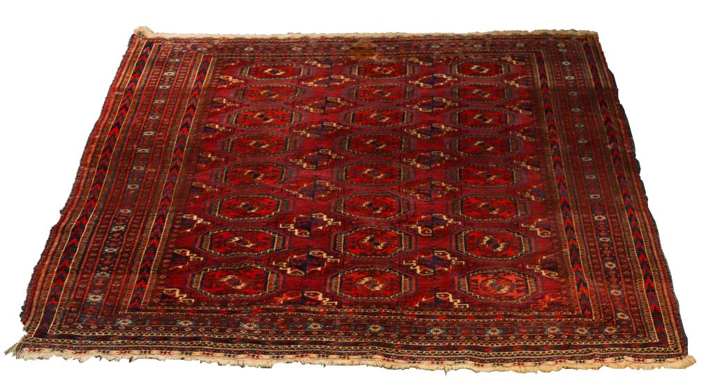 TURKMEN CARPET 6' 6" X 5' 11" Turkmen