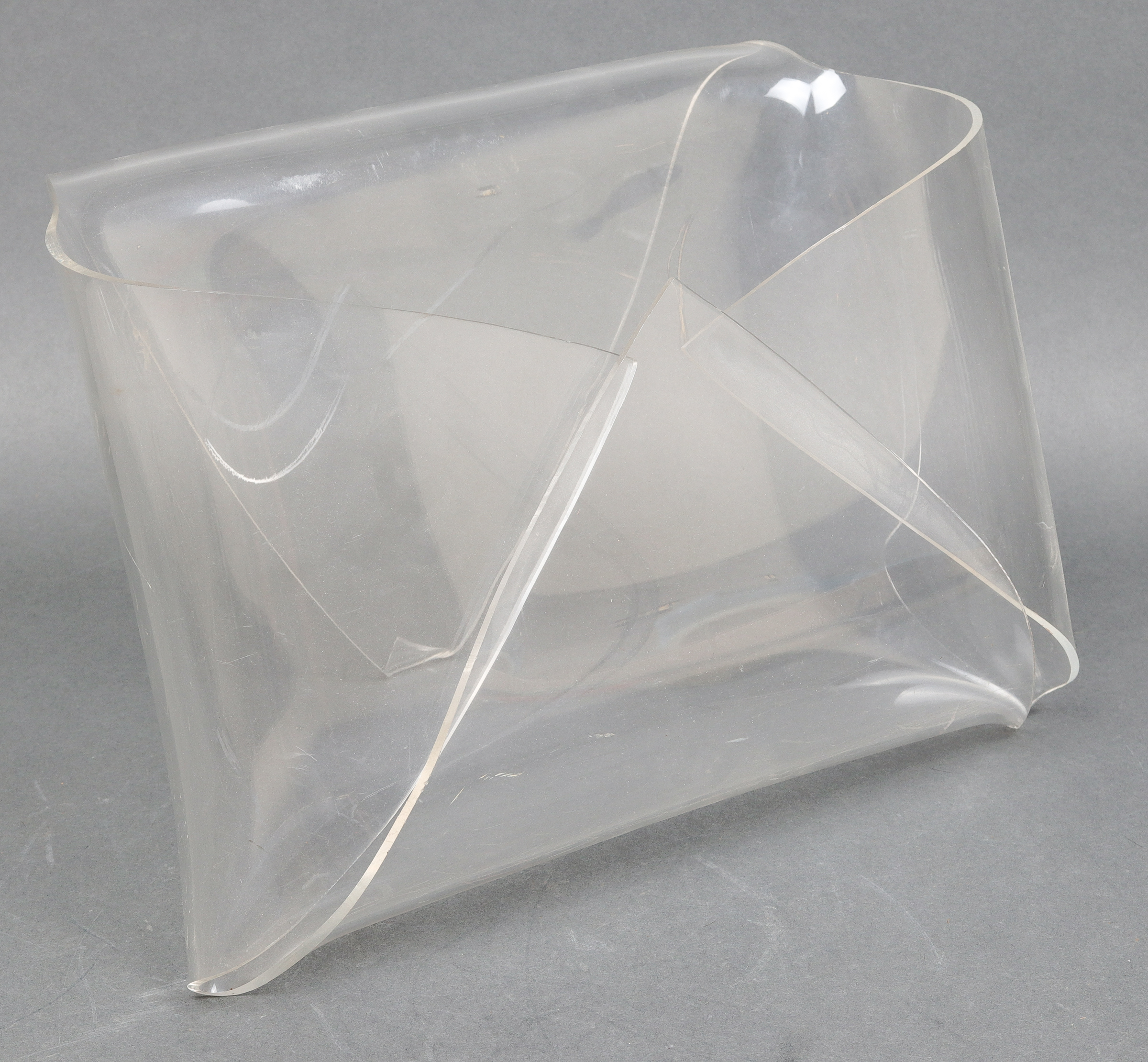 MODERN LUCITE ENVELOPE MAGAZINE HOLDER