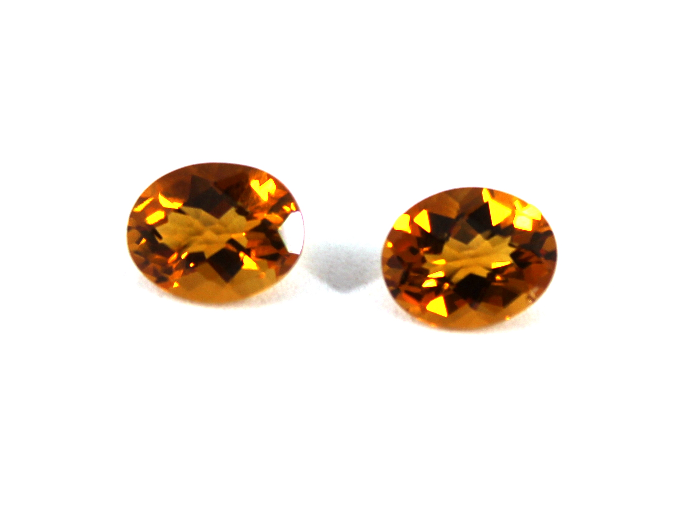 4.80 CTTW. LOOSE OVAL-CUT CITRINE STONES,