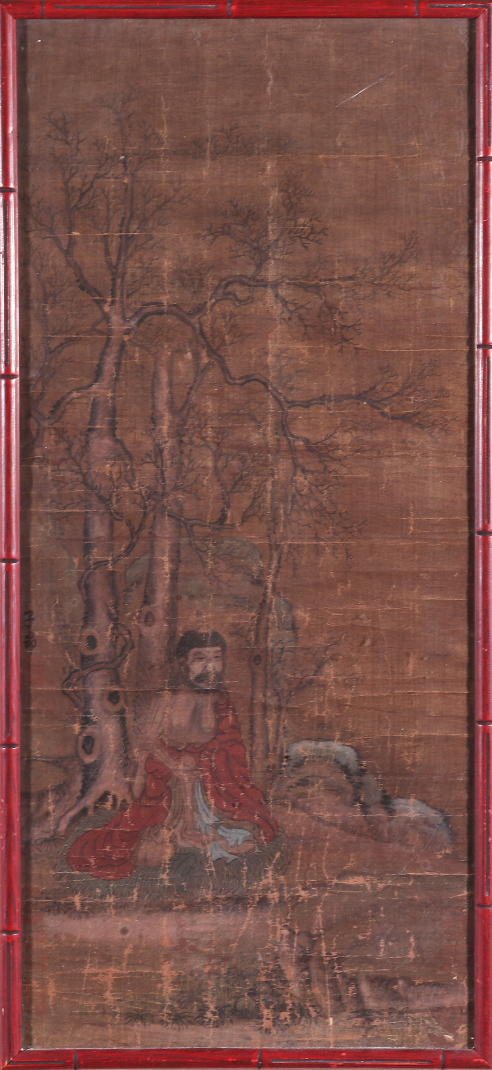 ANTIQUE CHINESE WATERCOLOR ON SILK