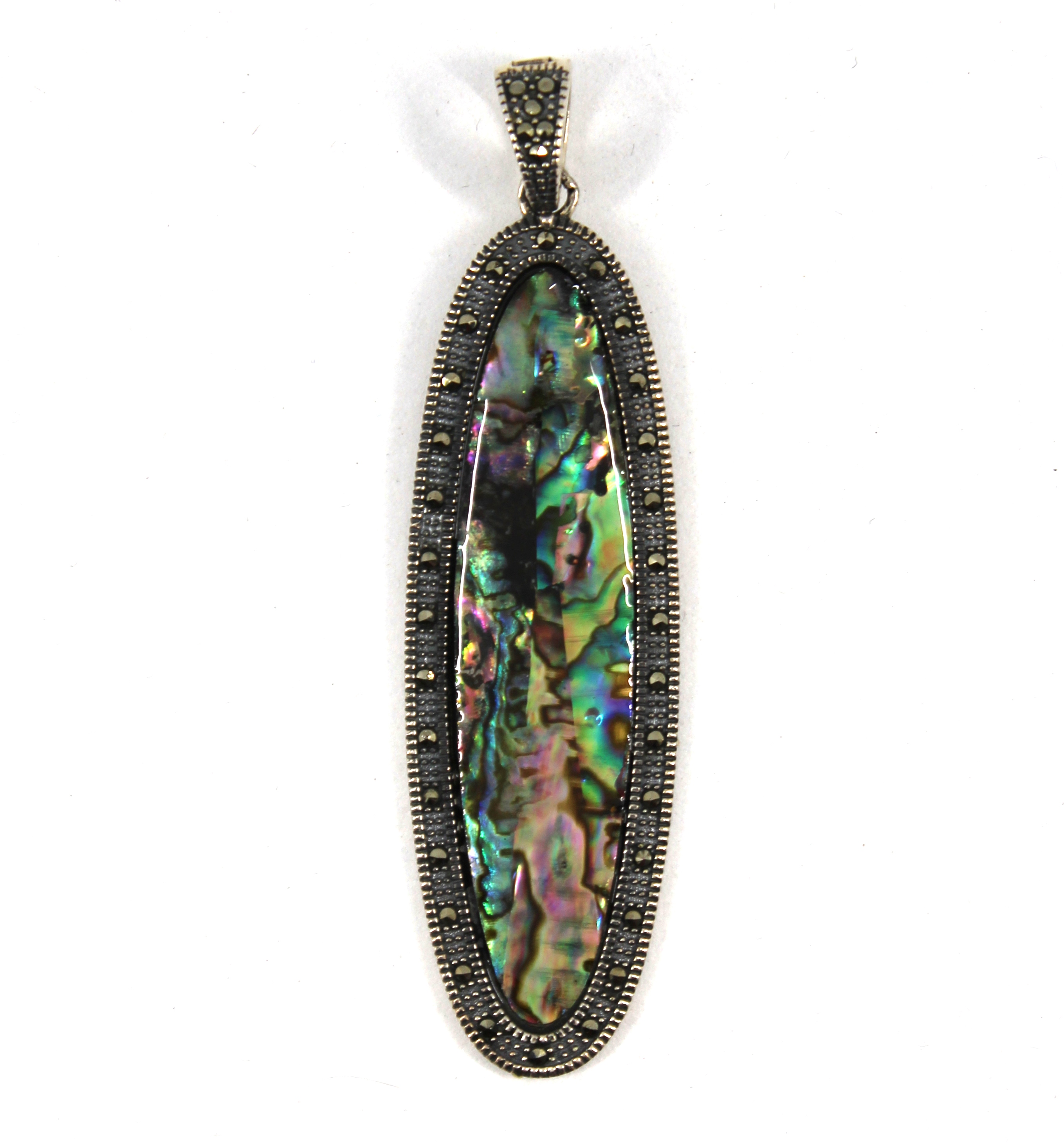 SILVER MOTHER OF PEARL AND MARCASITE 3c2ad3