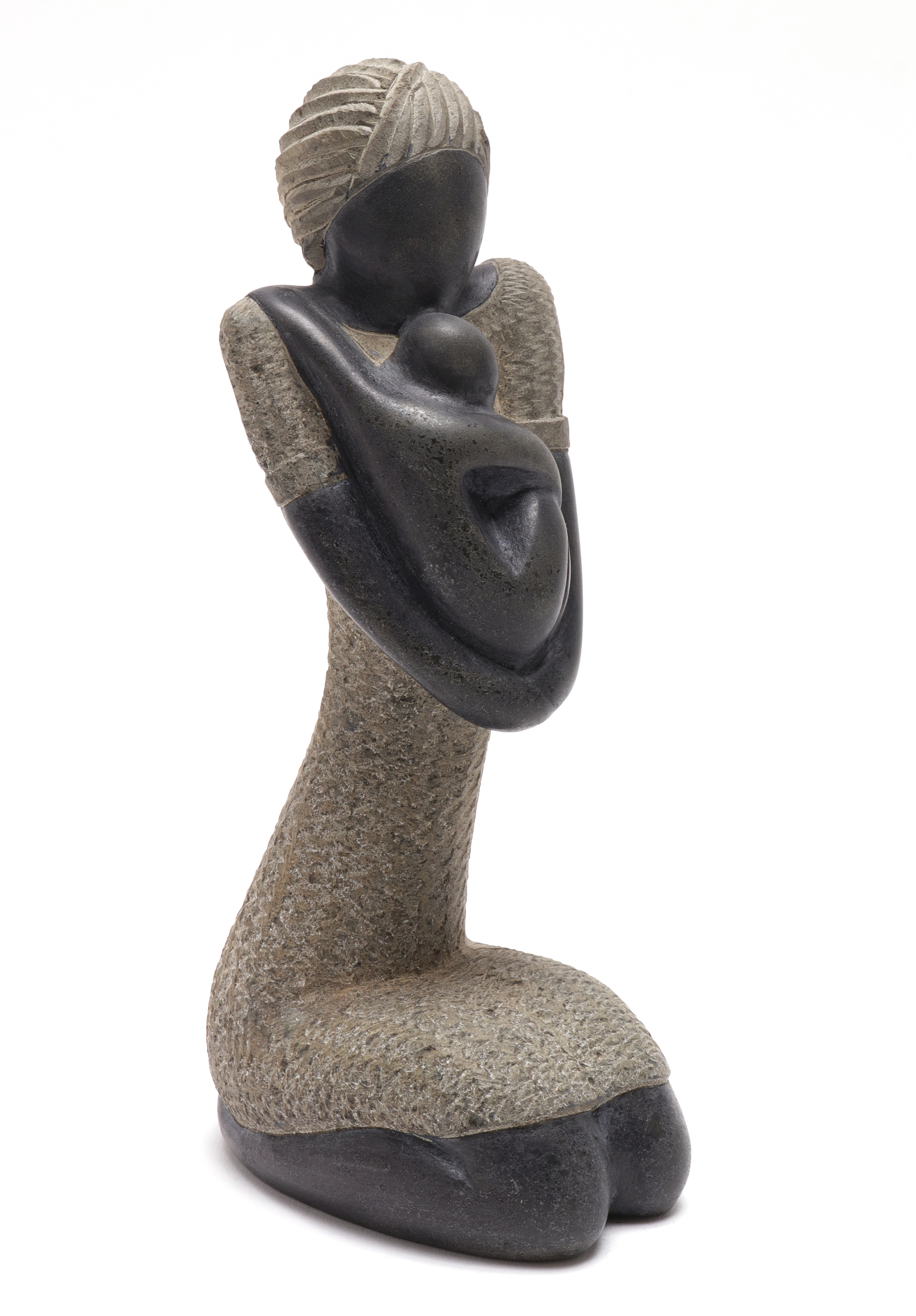 HAITIAN MOTHER AND CHILD CARVED 3c2aed