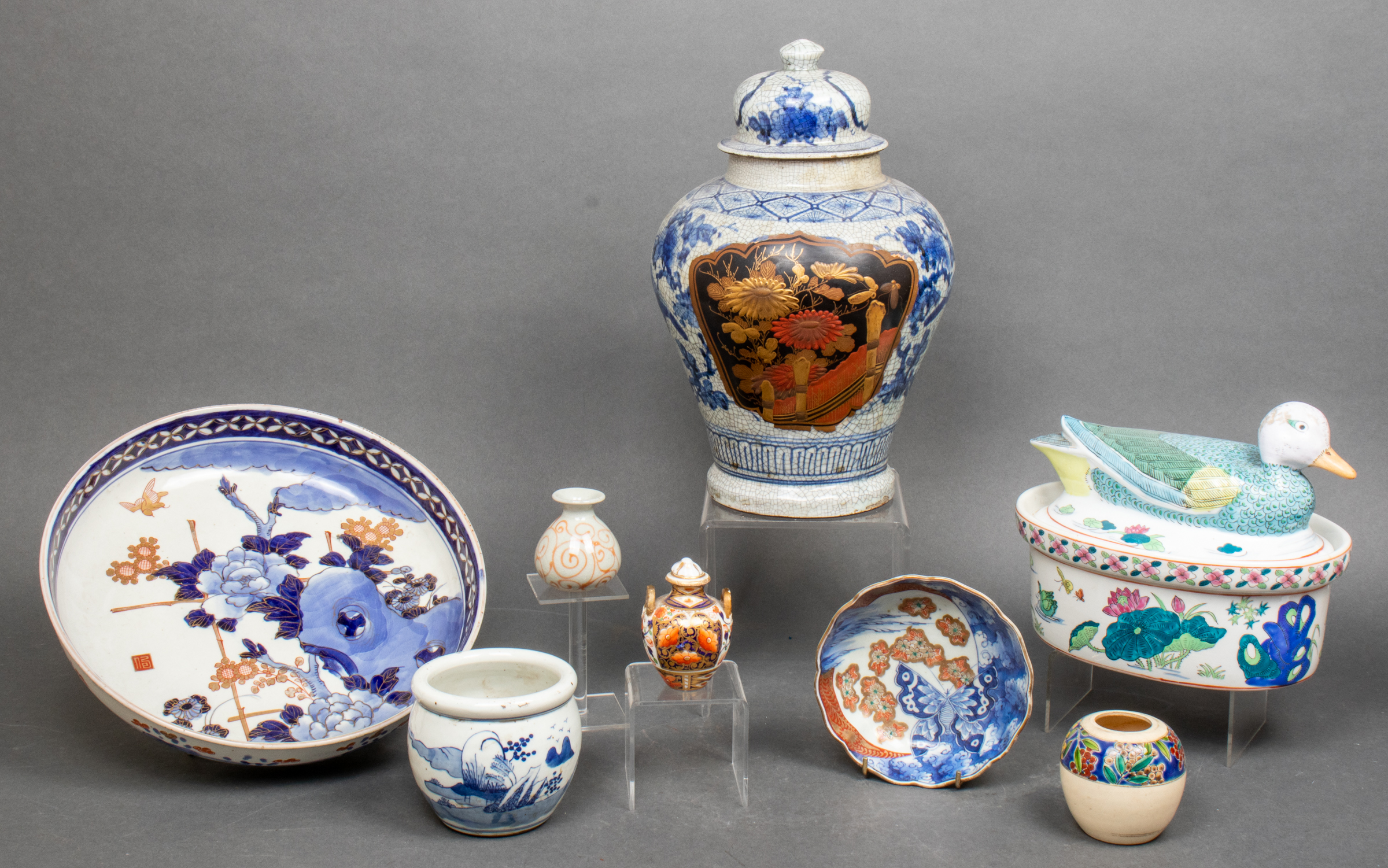 ASSORTED ASIAN CERAMIC VESSELS,