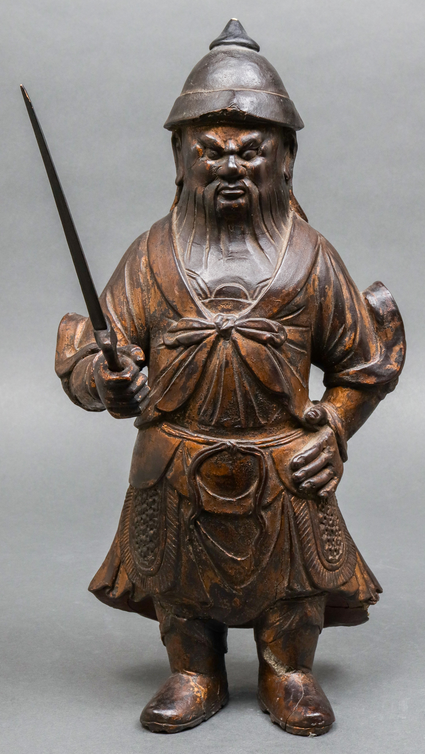 CHINESE MING DYNASTY WARRIOR SCULPTURE 3c2bcb