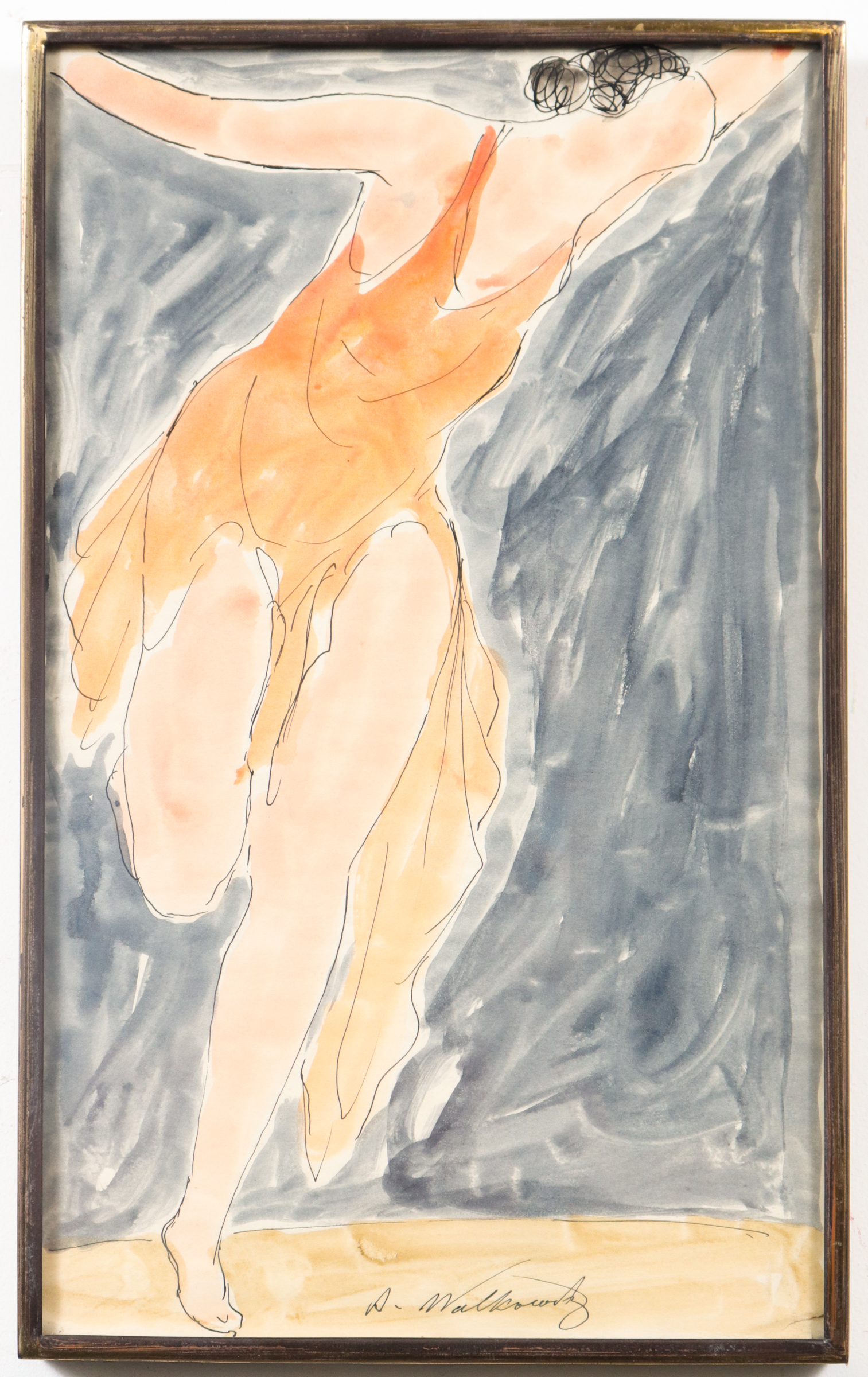 ABRAHAM WALKOWITZ DANCER WATERCOLOR 3c2bfa