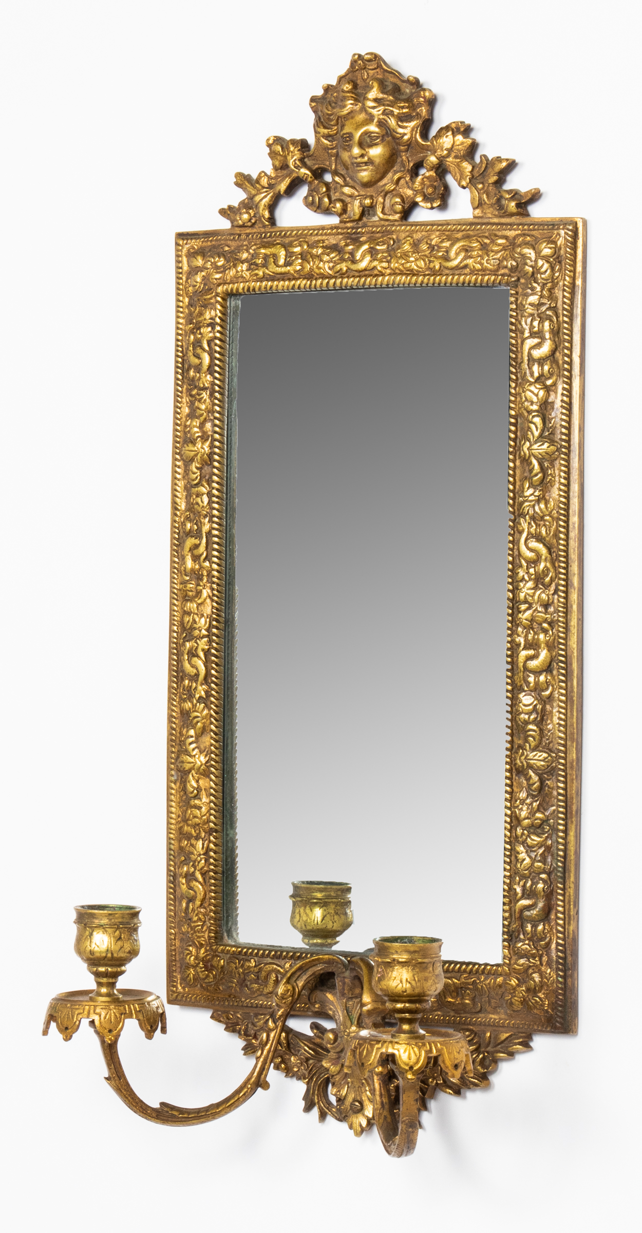 AESTHETIC MOVEMENT MIRRORED BRASS