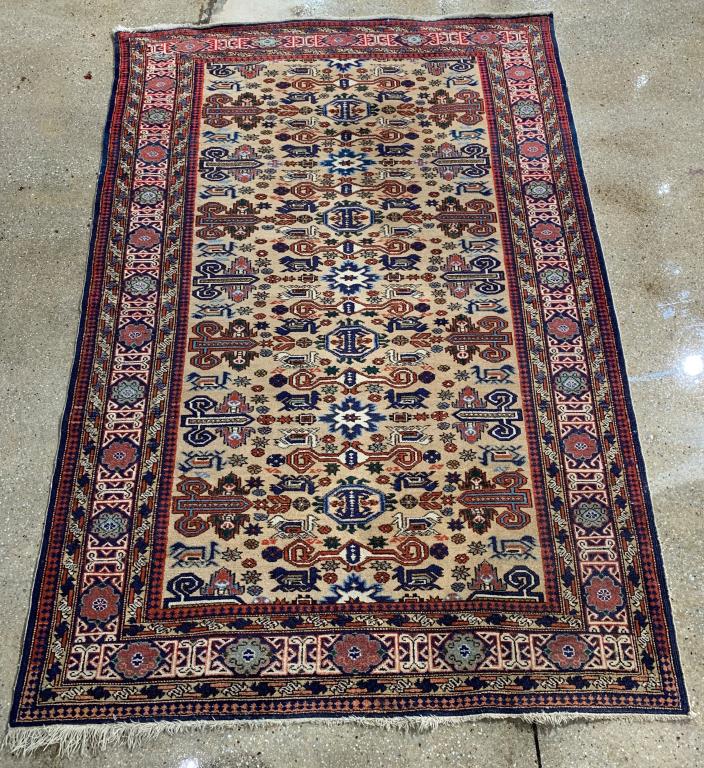 PERSIAN GEOMETRIC RUG, 6' 7" X