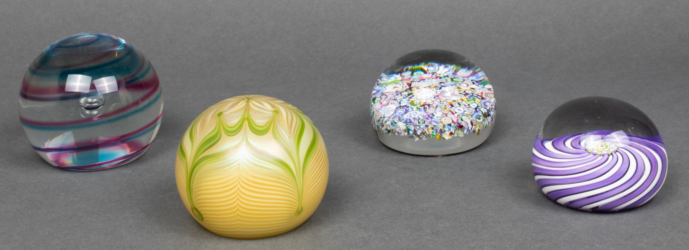 ART GLASS PAPERWEIGHTS INCL. PERTHSHIRE,