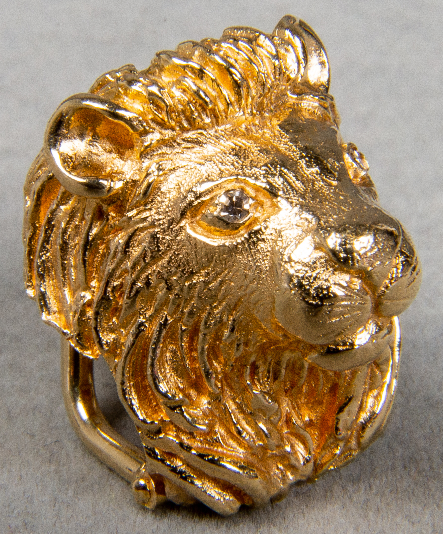 KARBRA 14K GOLD & DIAMOND LION