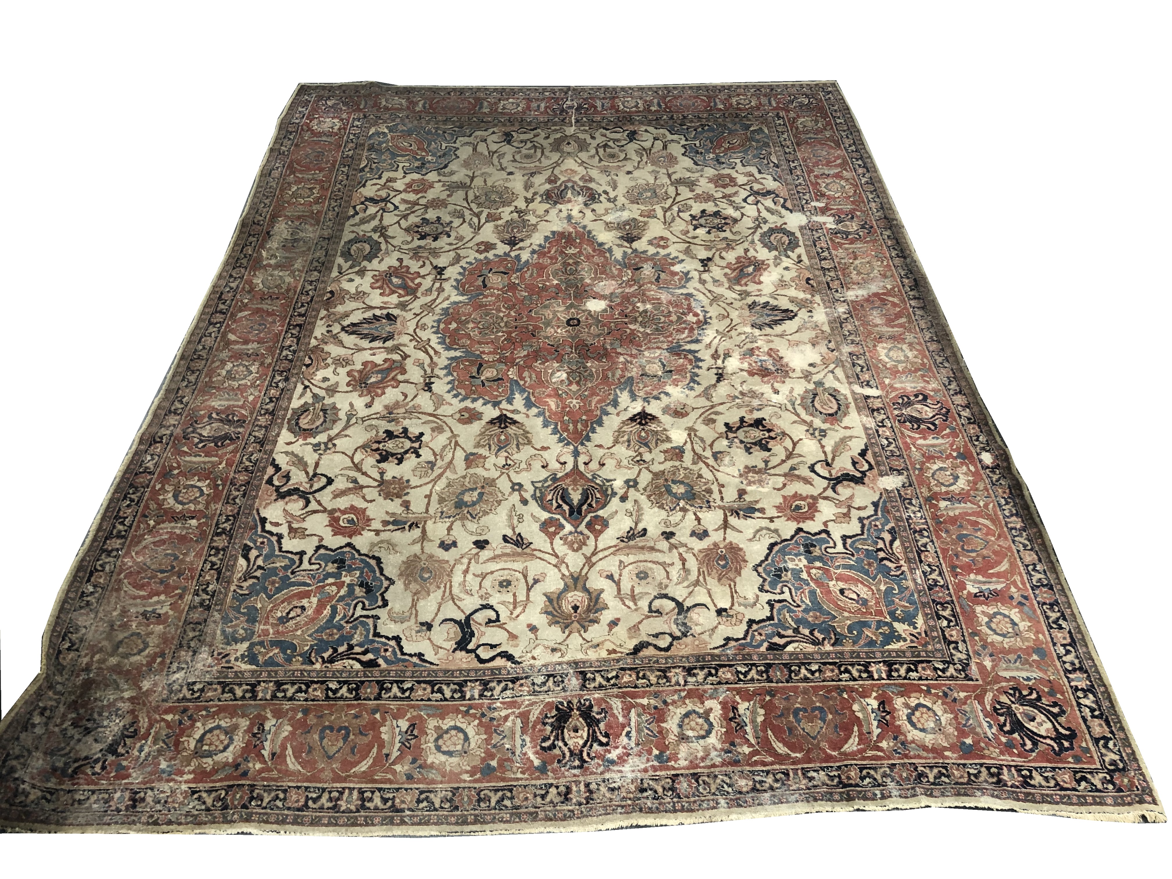 PERSIAN FLORAL CARPET 12 9 5  3c2d96