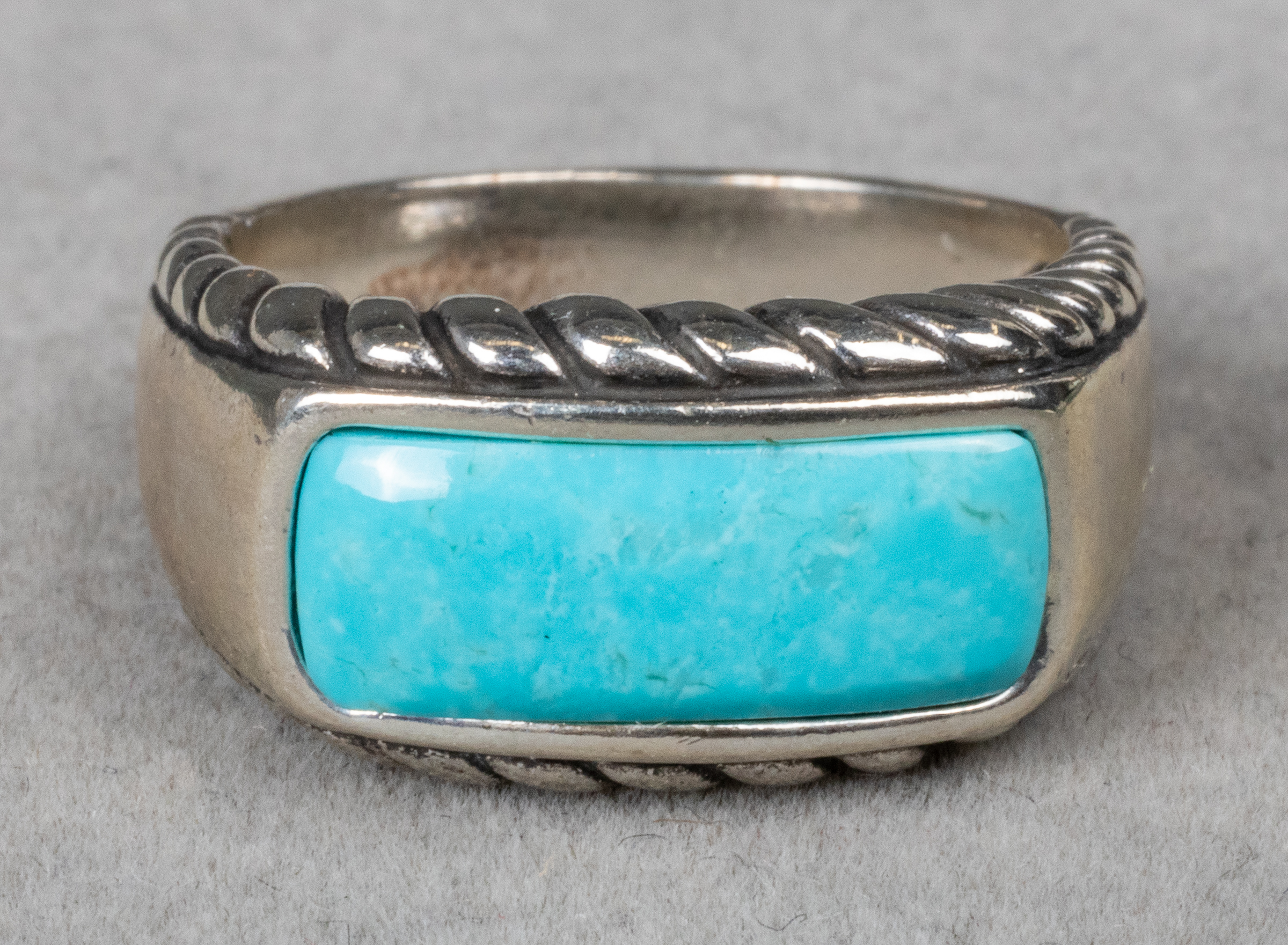 STERLING SILVER TURQUOISE RING 3c2dba