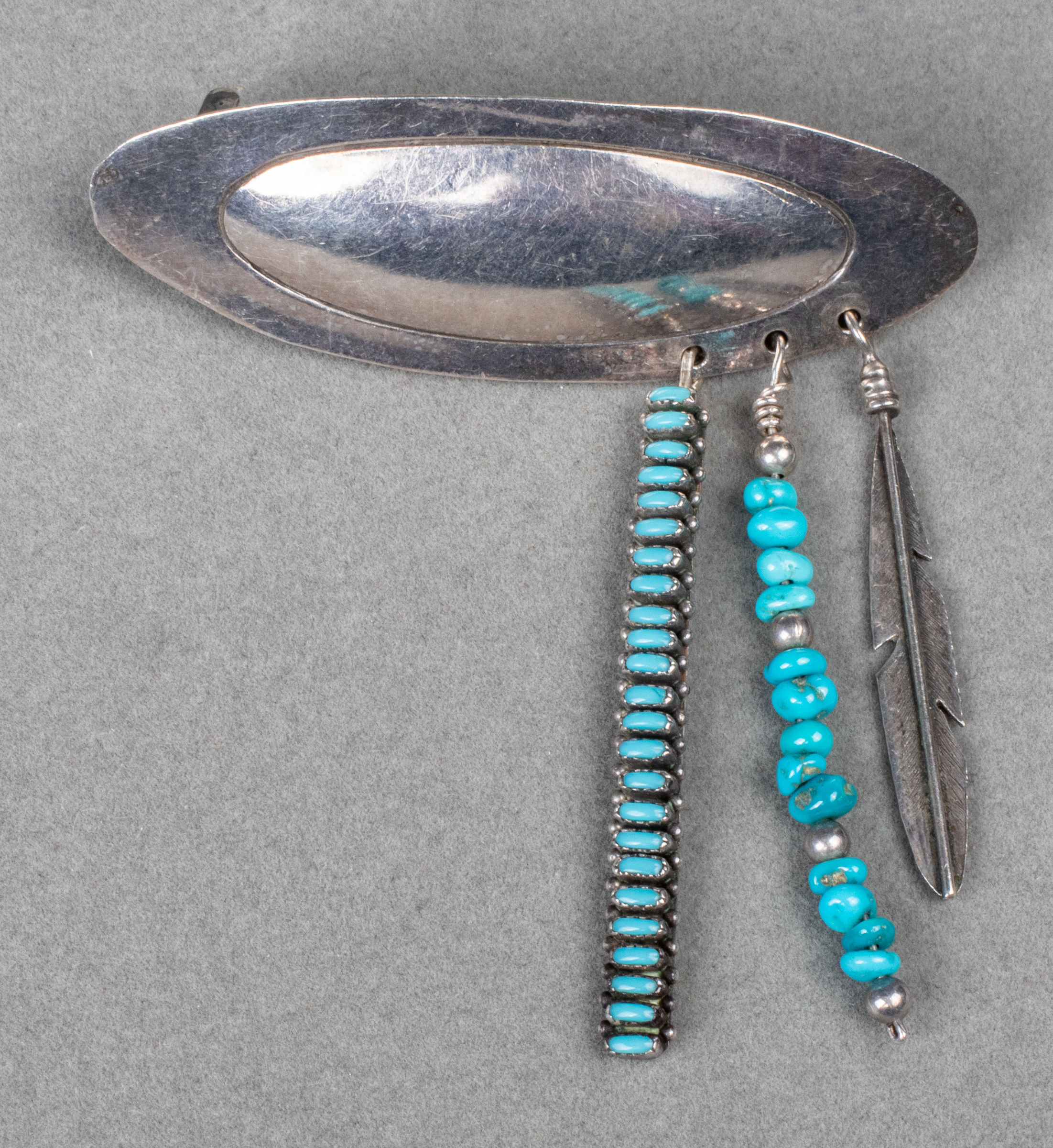 NATIVE AMERICAN SILVER & TURQUOISE