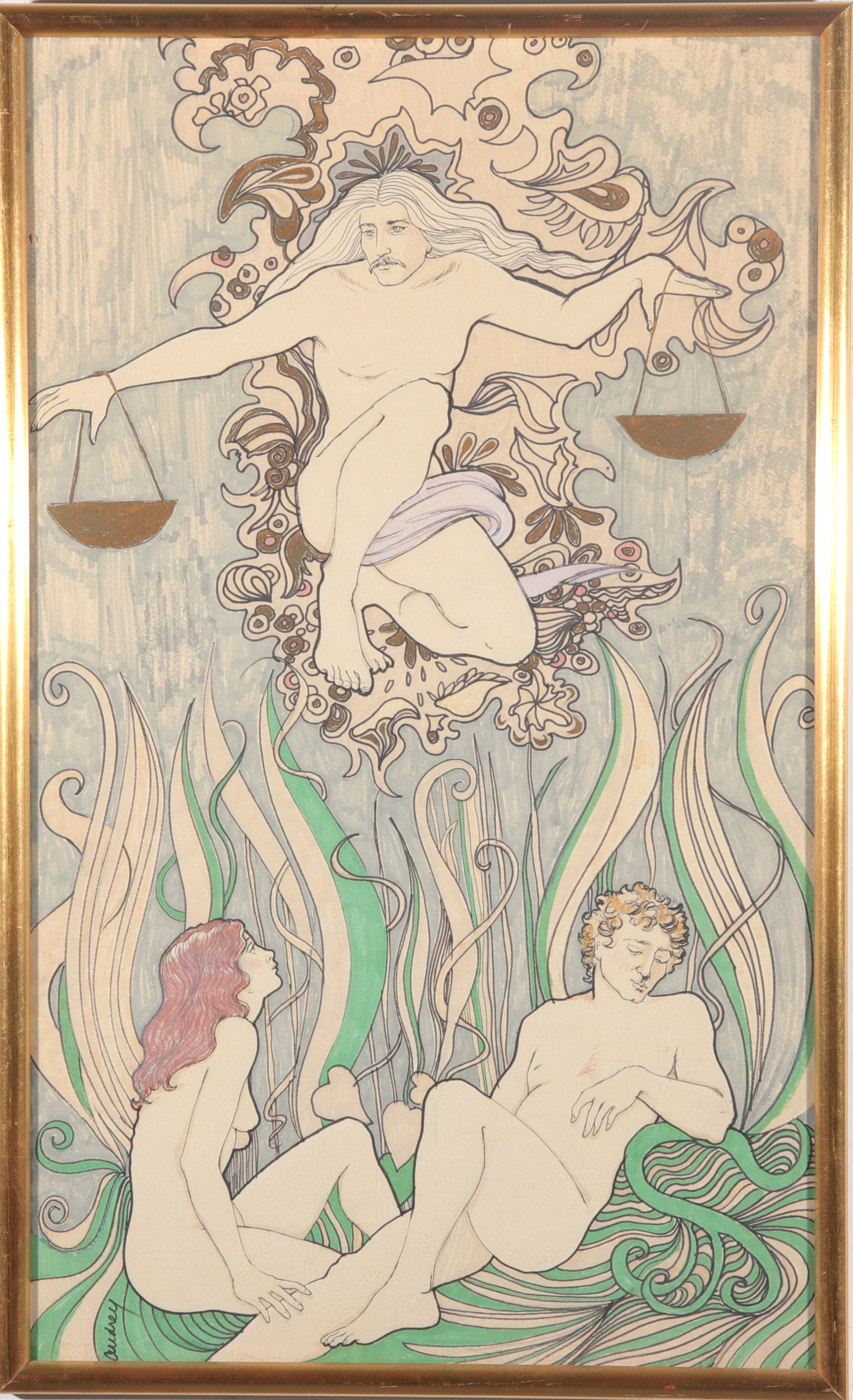  GARDEN OF EDEN ART NOUVEAU STYLE 3c2dc5