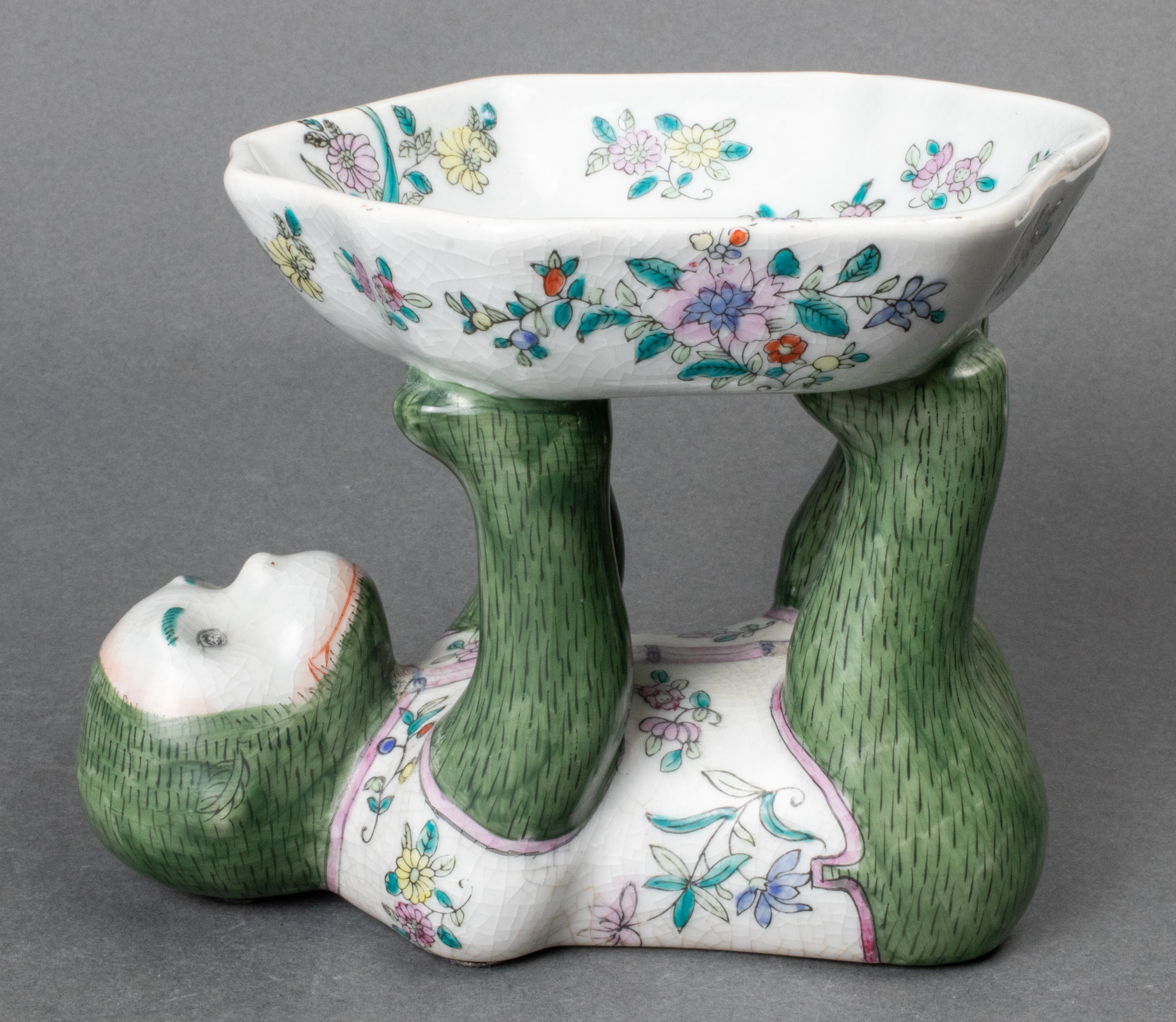 ASIAN MONKEY SUPPORTED PORCELAIN