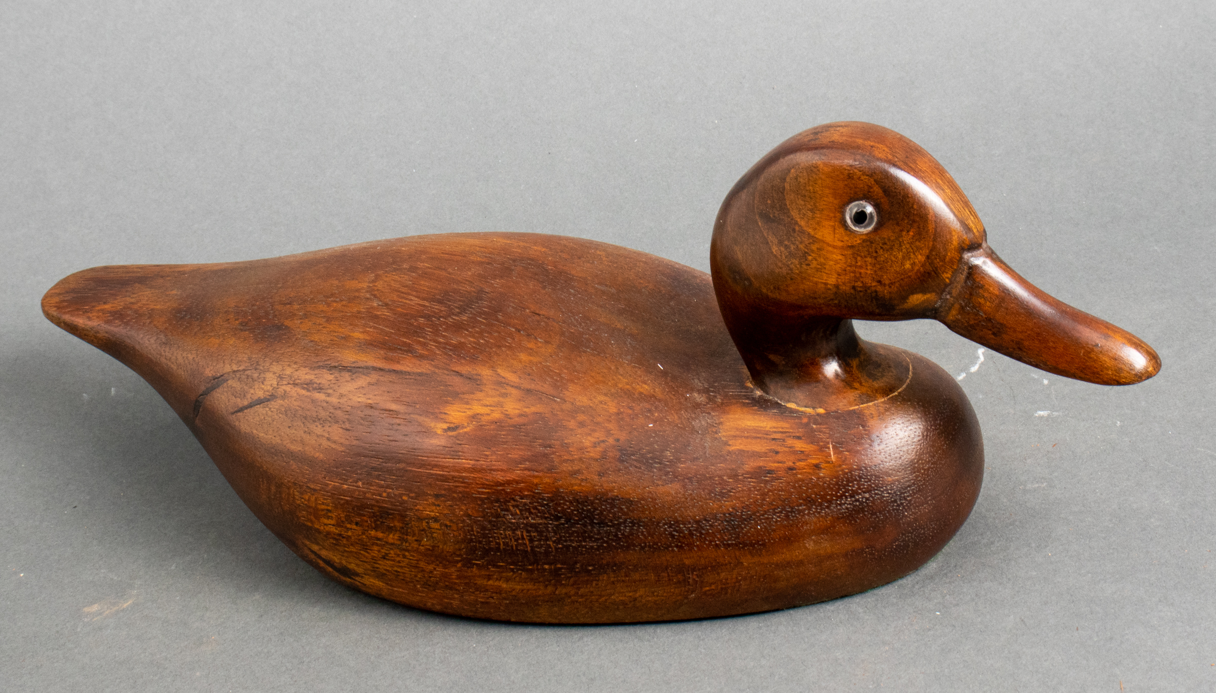 WOODEN DUCK DECOY WITH GLASS EYES 3c2e10
