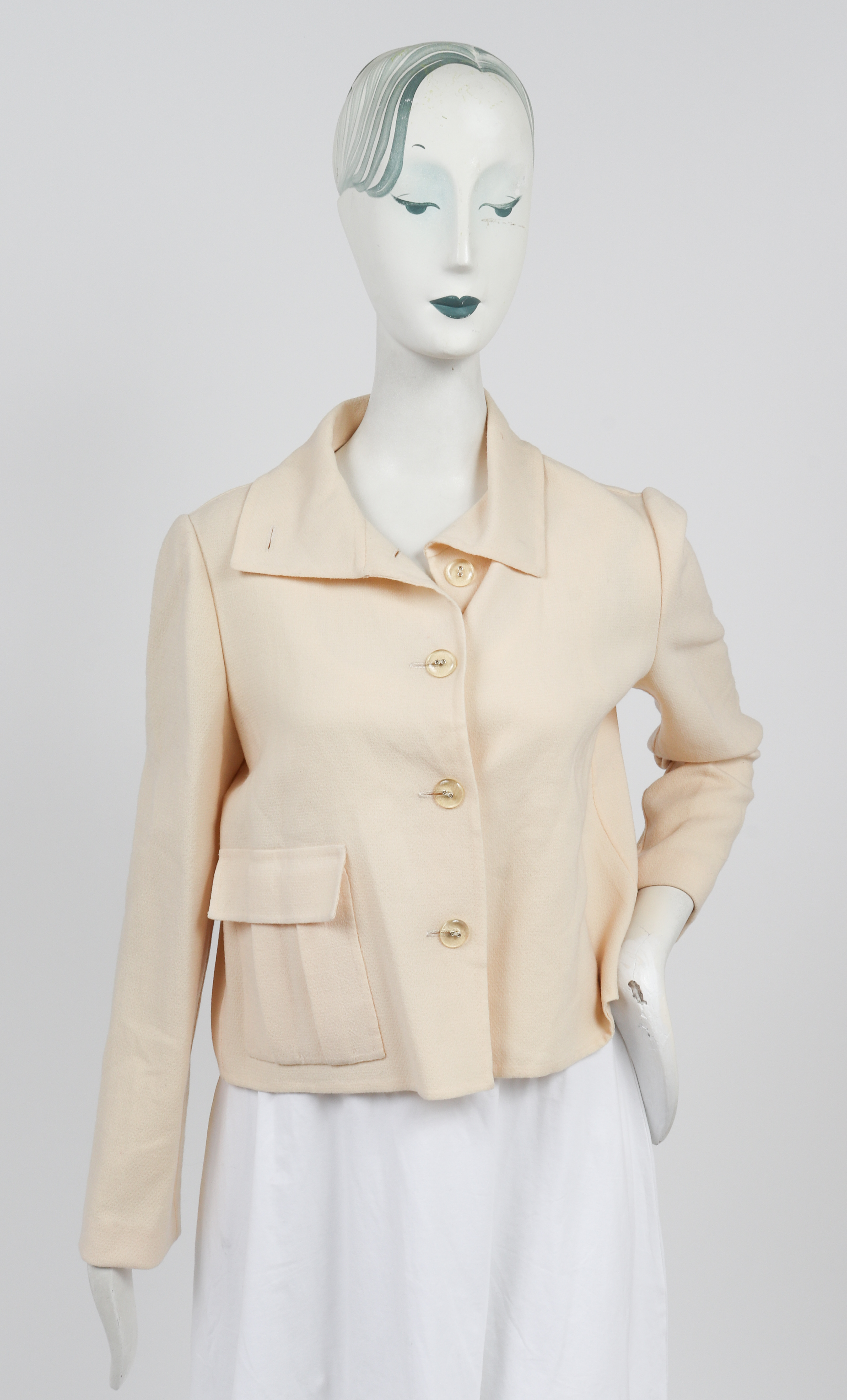 BILL BLASS WOOL CREPE BLAZER Bill