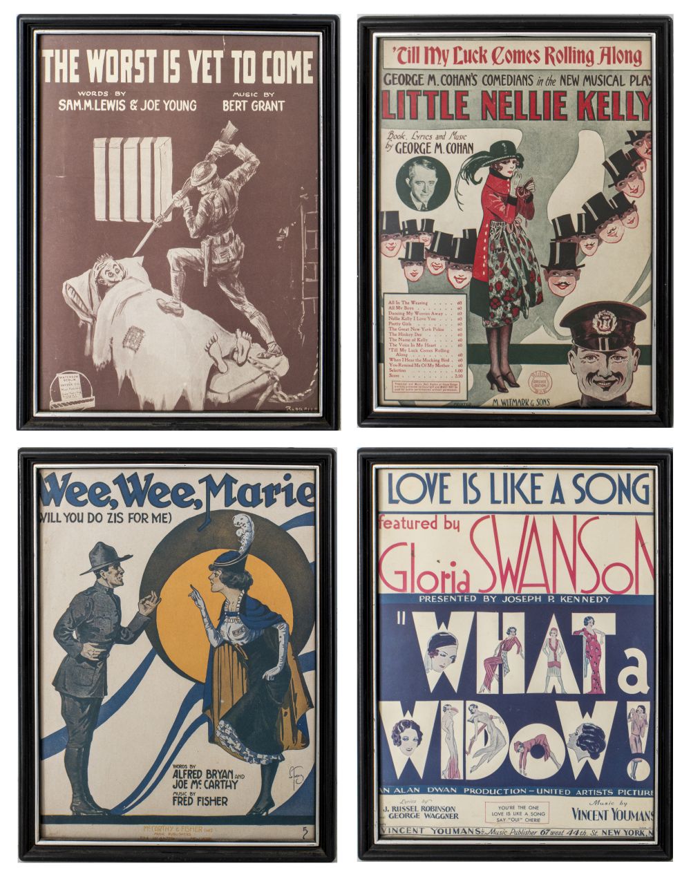 FRAMED VINTAGE NEW YORK SHOW POSTERS  3c559e