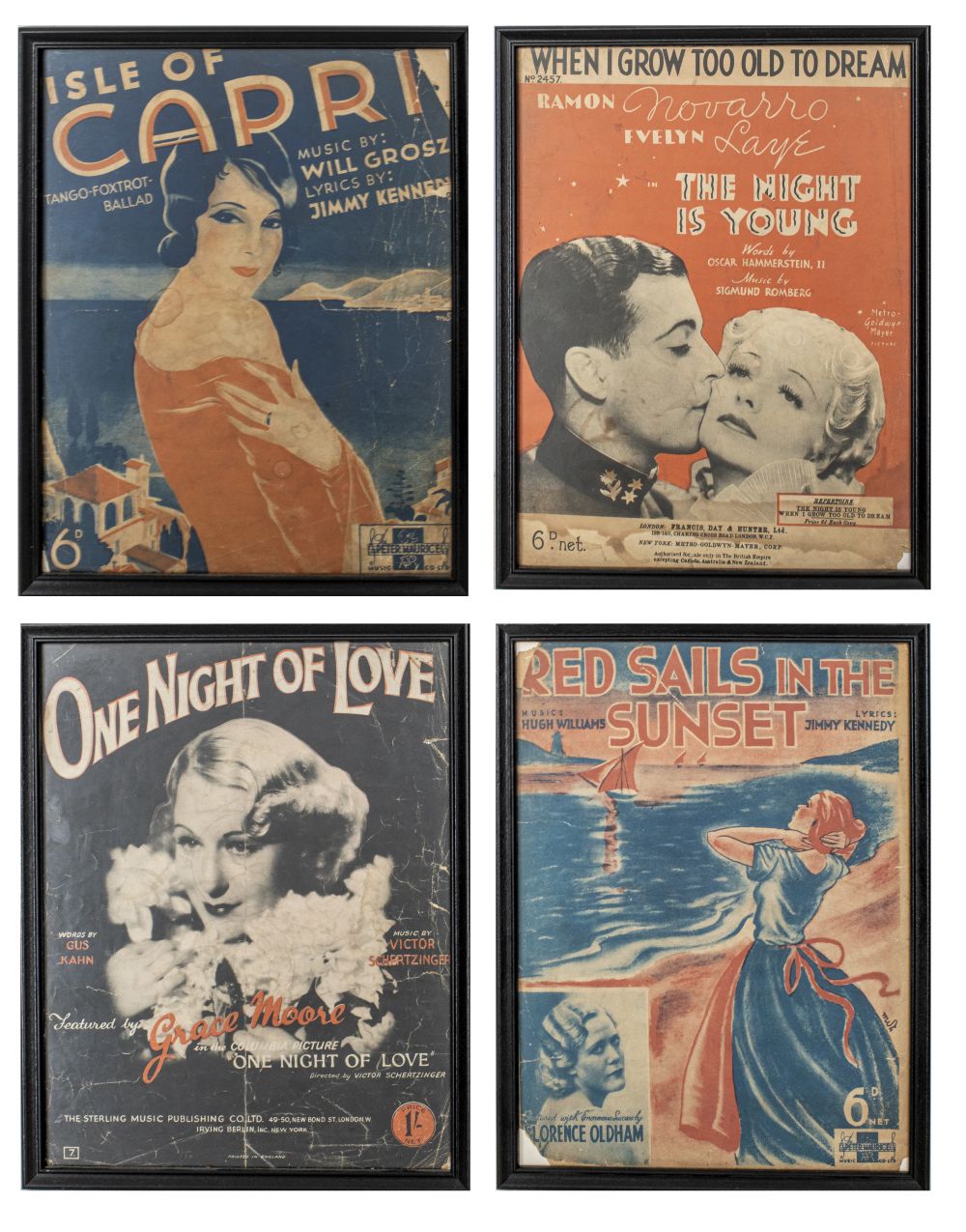 FRAMED VINTAGE SHOW POSTERS 4 3c55a0