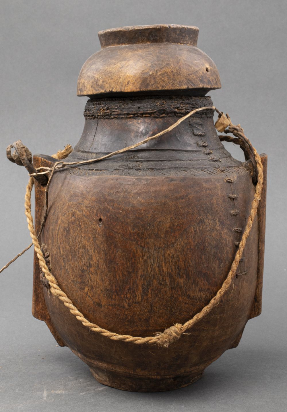 WOOD & LEATHER DRINK CANTEEN VESSEL