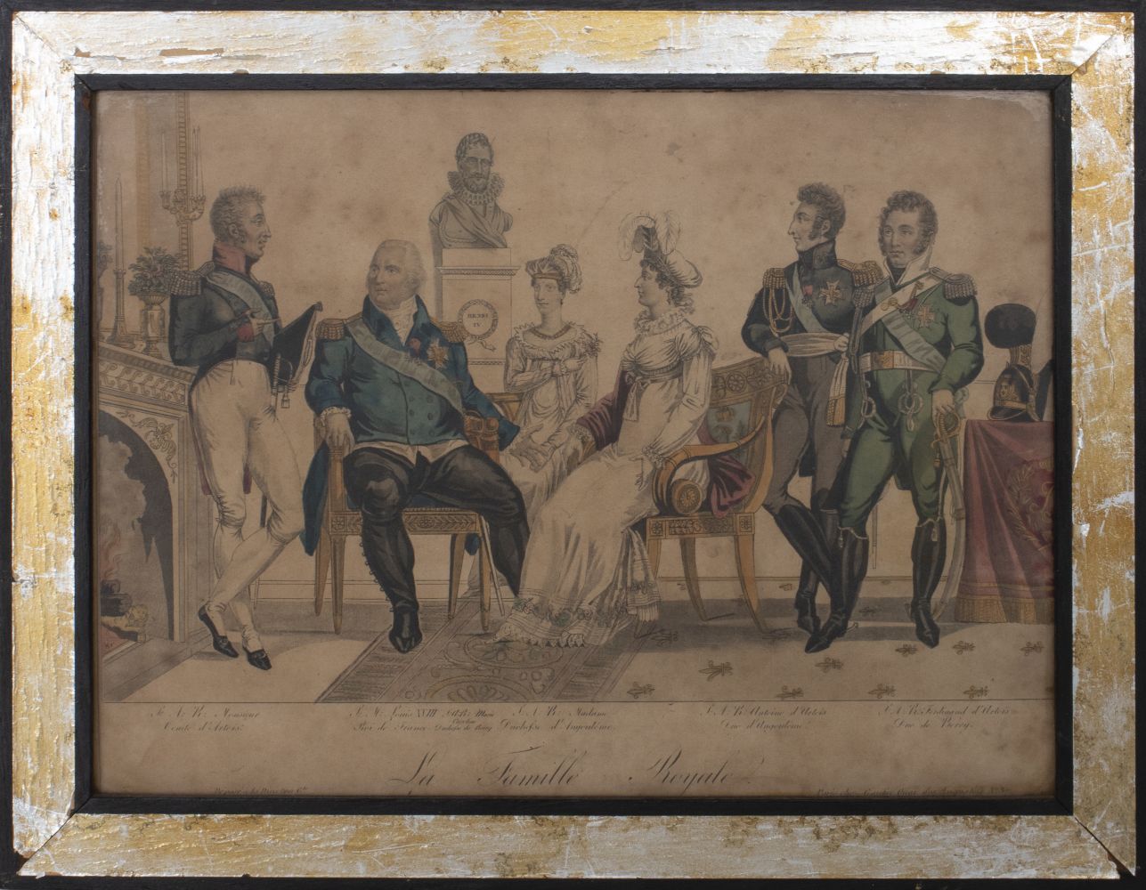 GAUTIER LA FAMILLE ROYALE ENGRAVING 3c5645