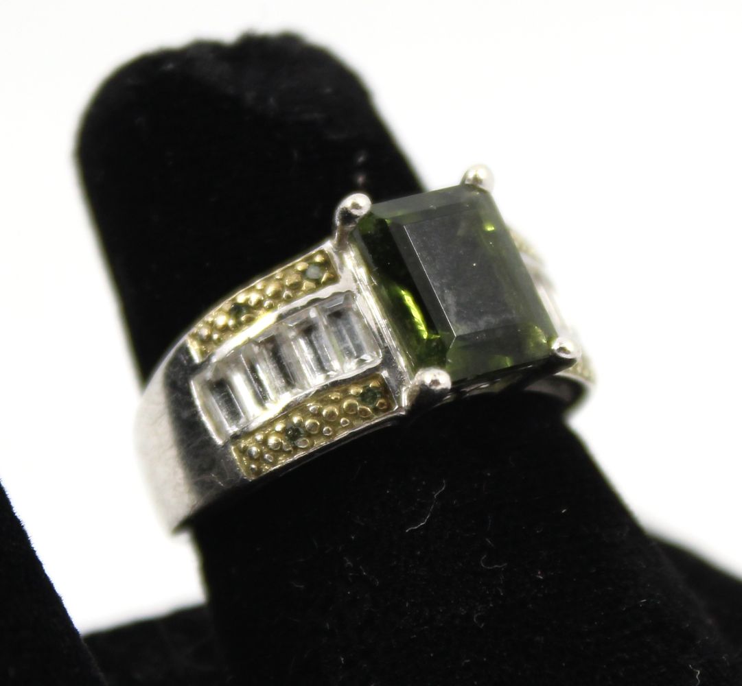 STERLING SILVER TOURMALINE WHITE 3c569e