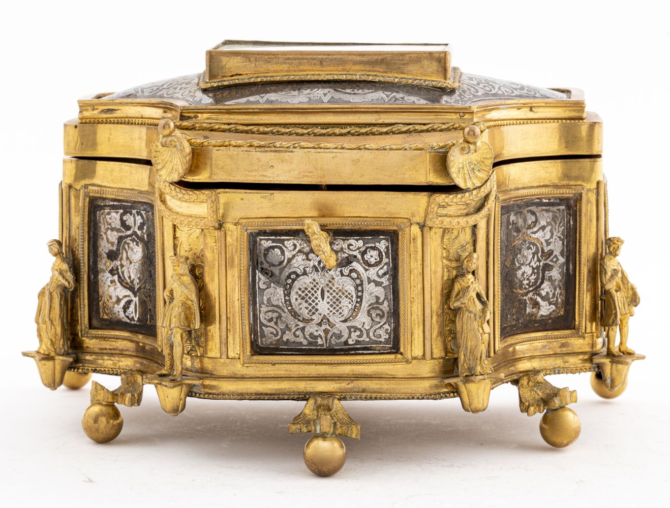 FRENCH RENAISSANCE REVIVAL CASKET 3c56d7