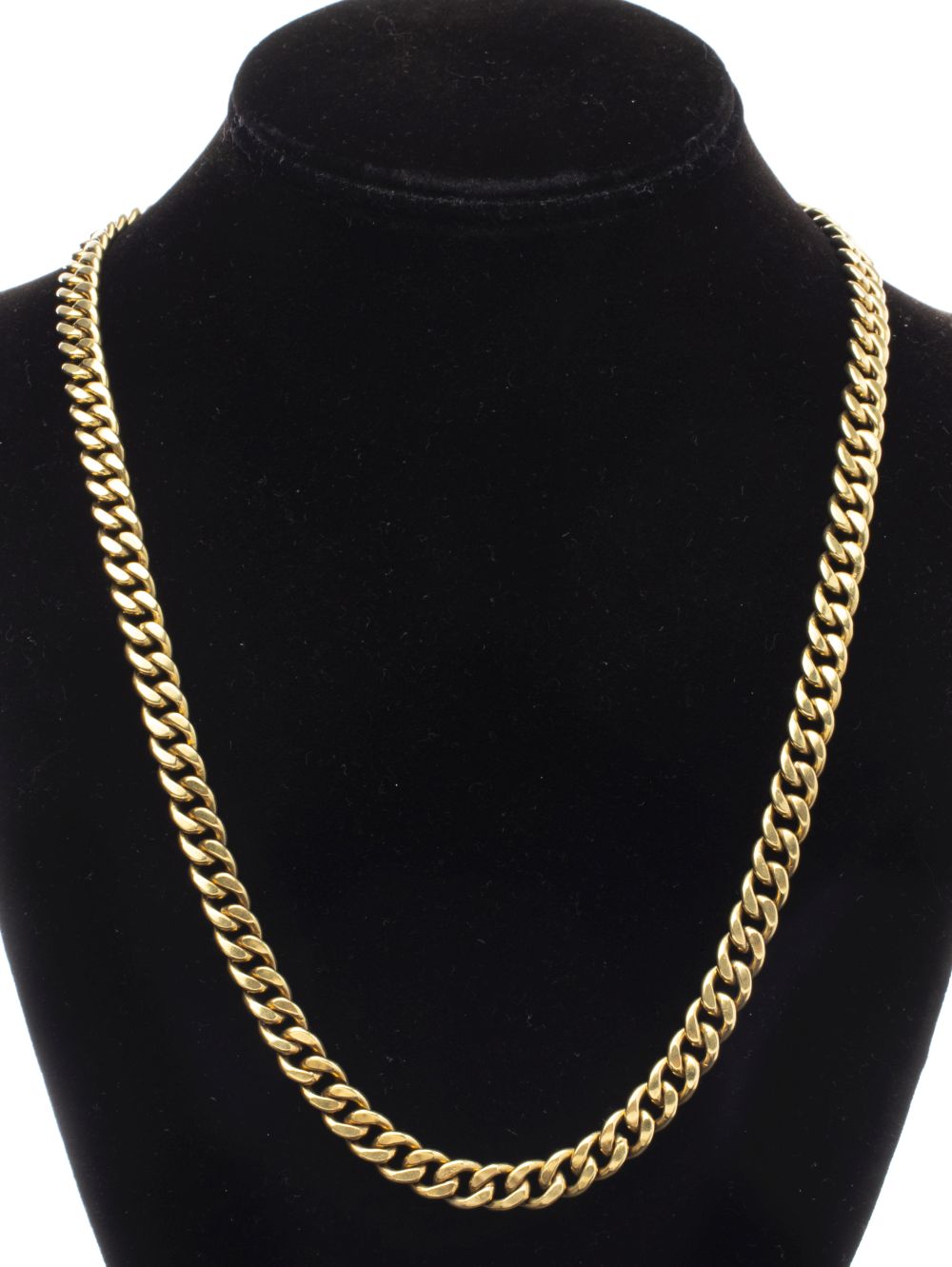 18K YELLOW GOLD CURB LINK NECKLACE 3c56e6