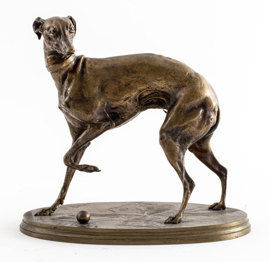 P. J. MENE "WHIPPET" BRONZE ANIMALIER