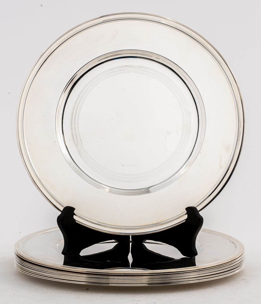 CHRISTOFLE SILVER PLATE CHARGERS  3c574e