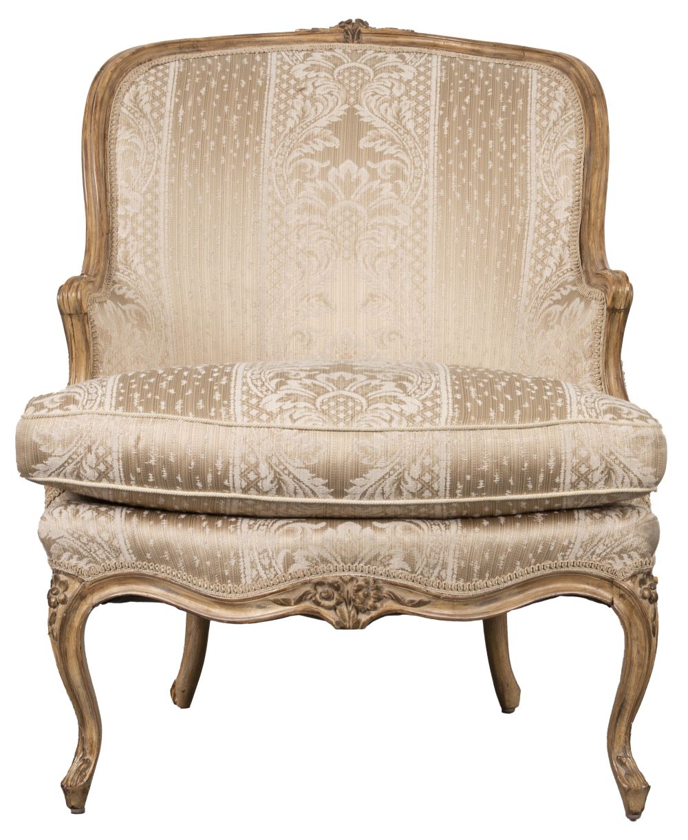 LOUIS XV STYLE UPHOLSTERED BEECHWOOD