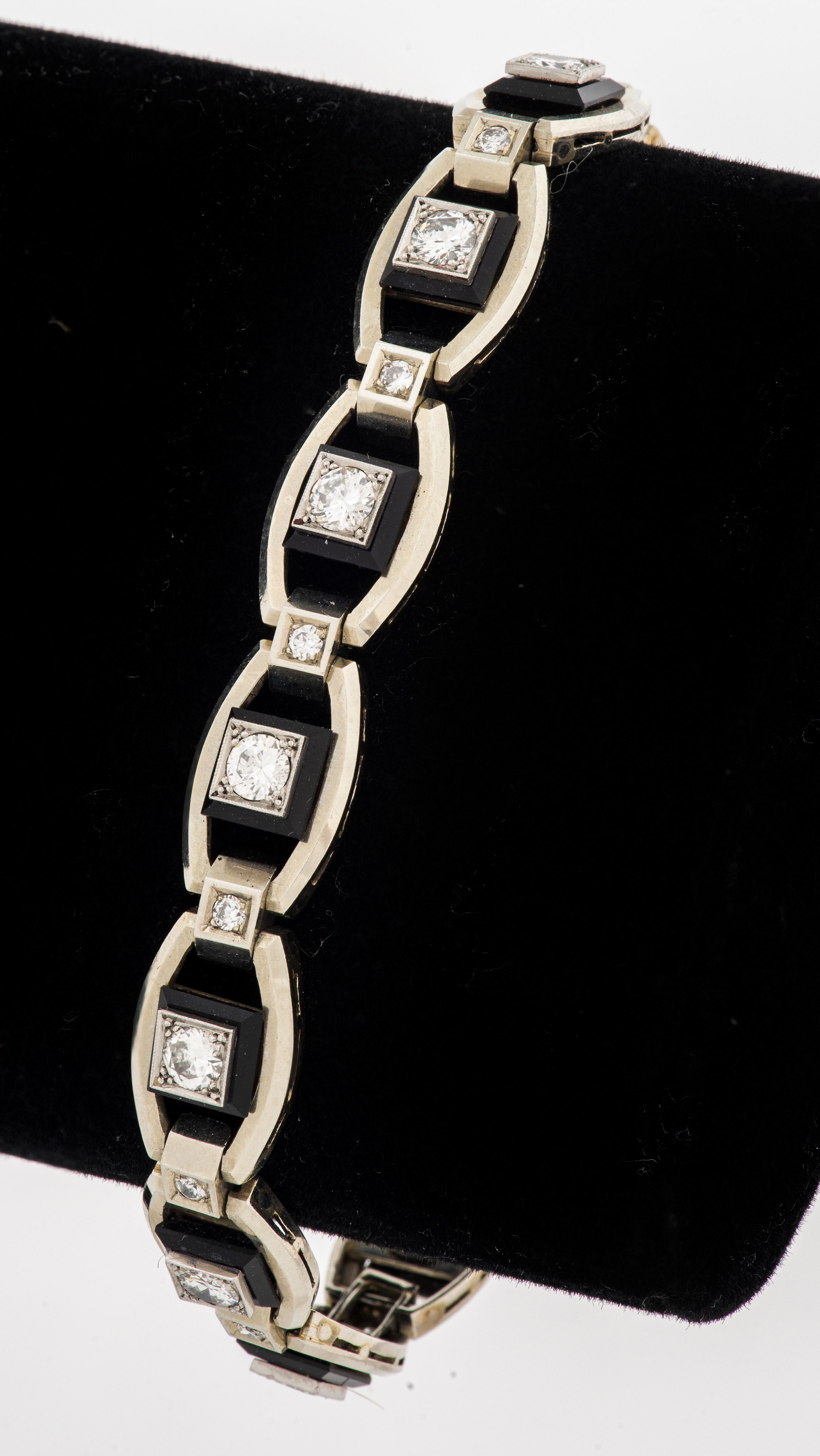 ART DECO 14K WHITE GOLD DIAMOND 3c57e8