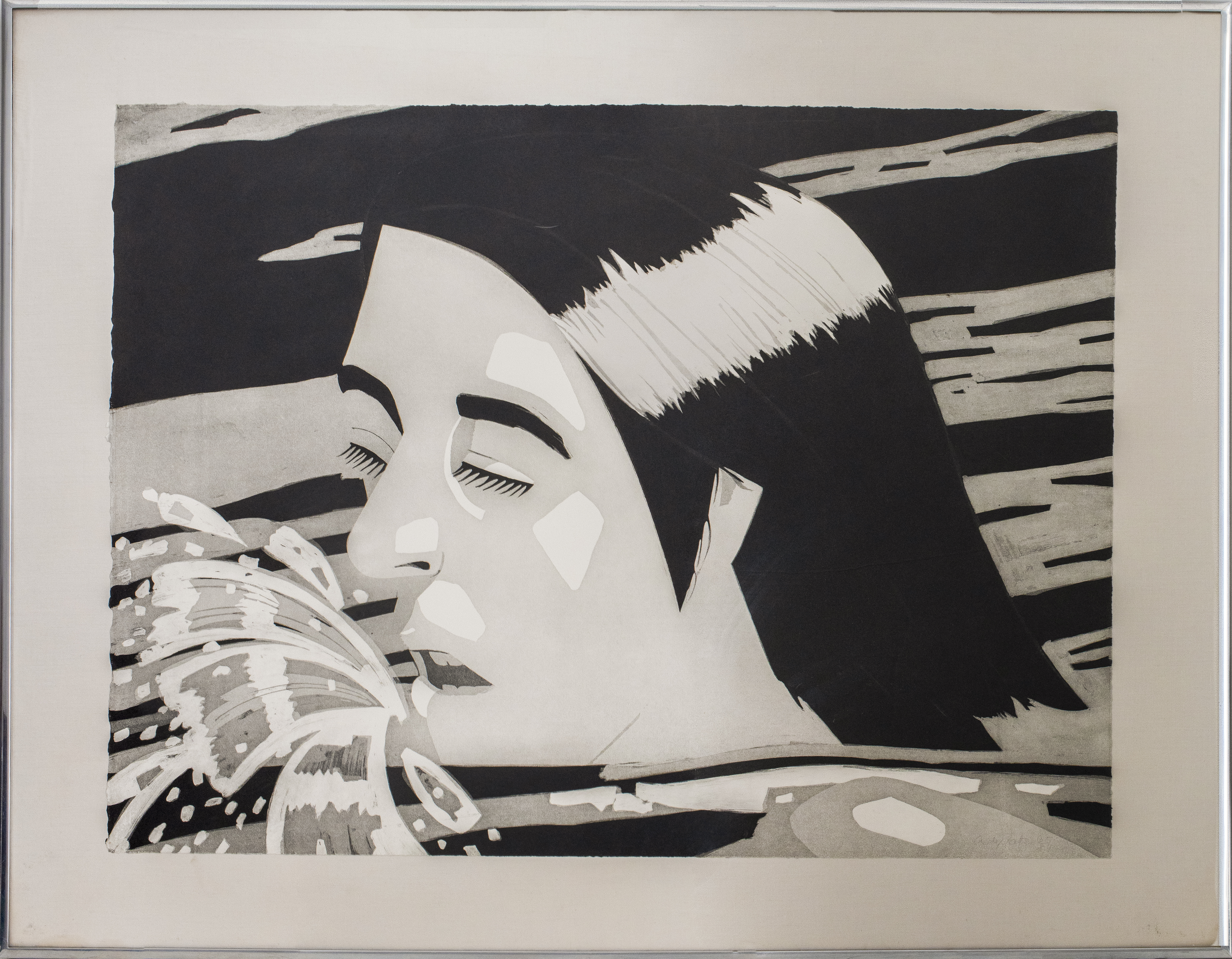 ALEX KATZ THE SWIMMER AQUATINT 3c5808