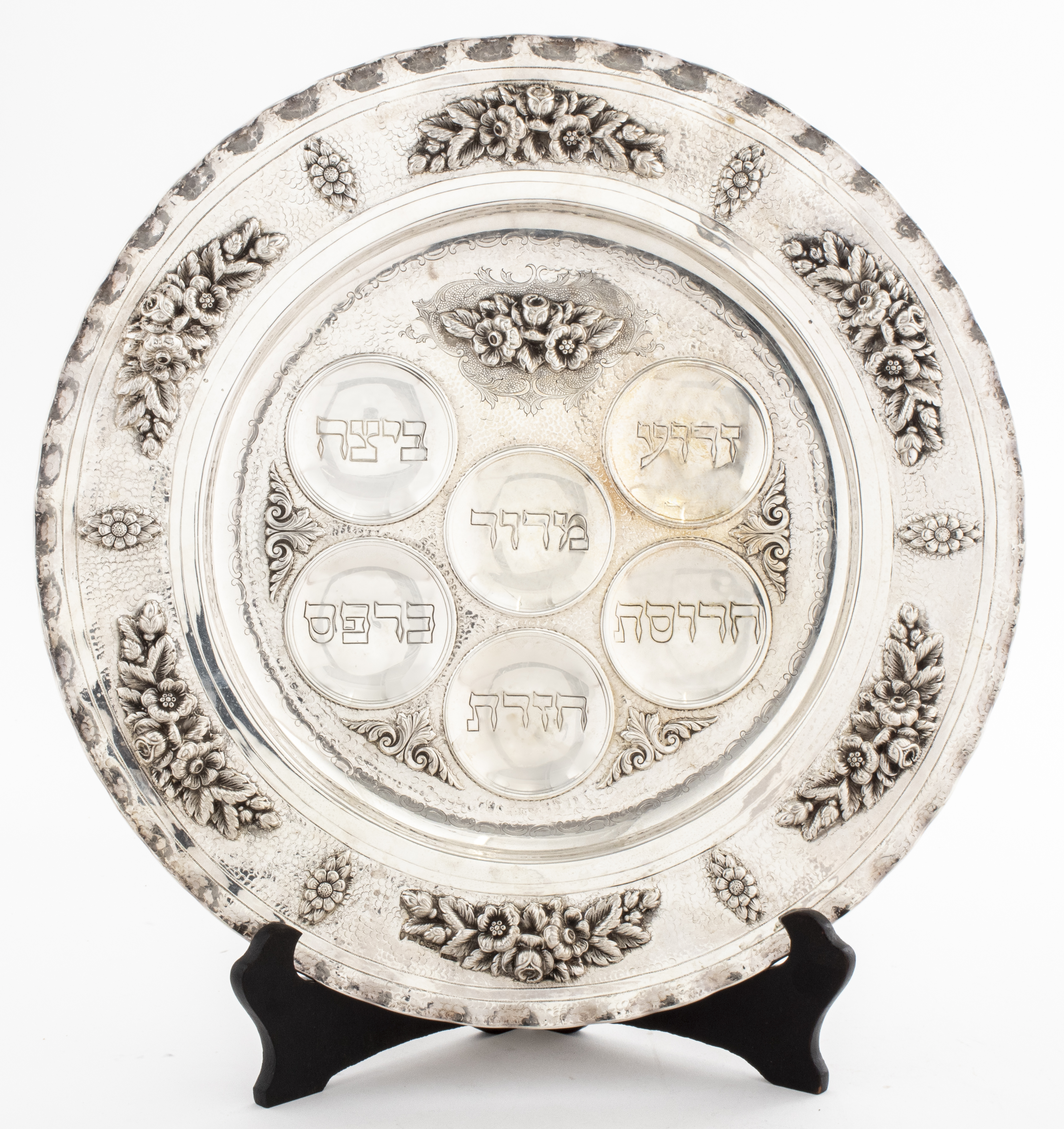 SILVER SEDER PLATE Silver Seder