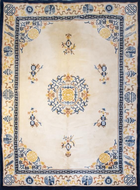 CHINESE ART DECO PEKING RUG 12'