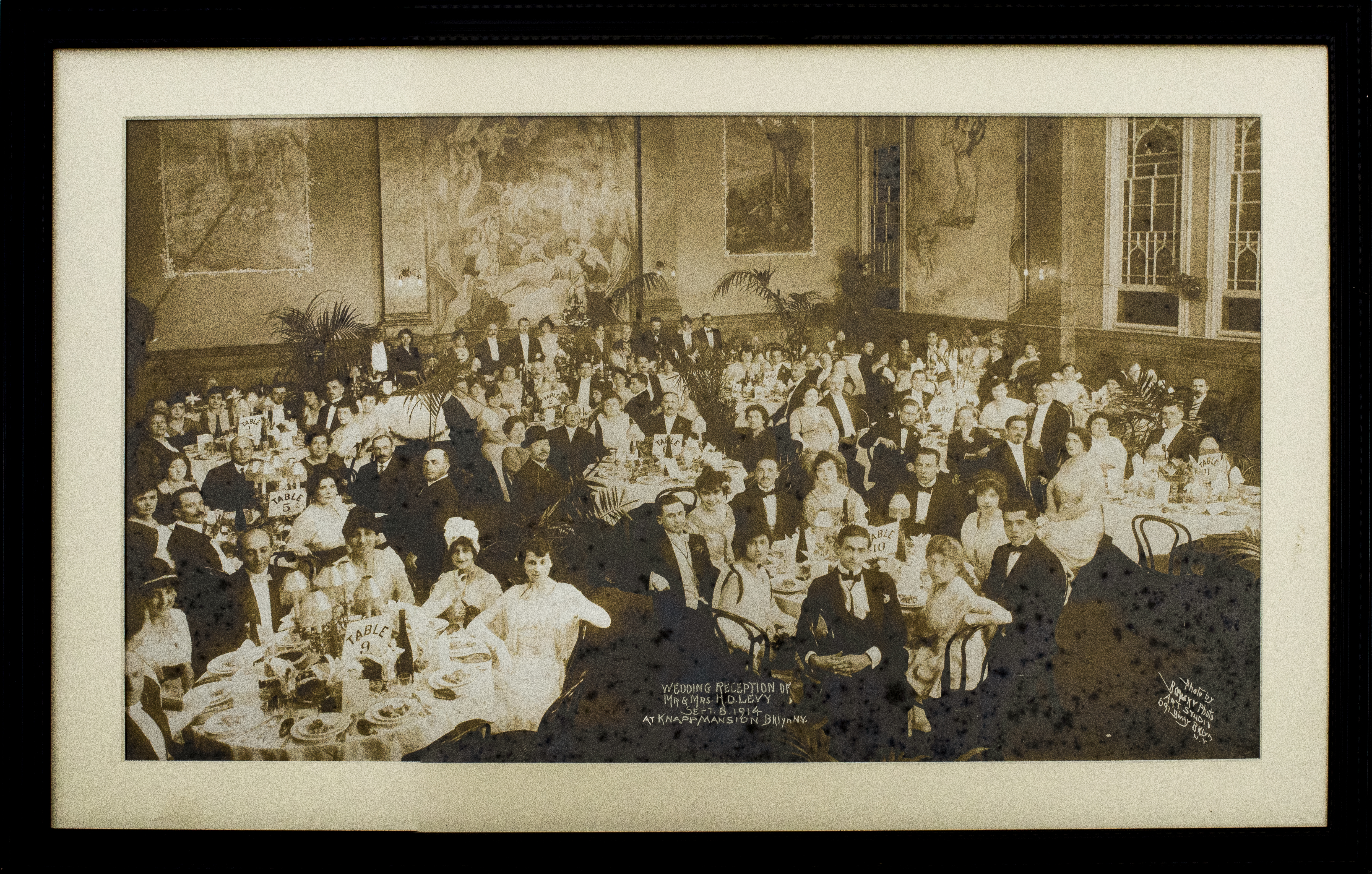 1914 VINTAGE PHOTOGRAPH OF A WEDDING 3c595f