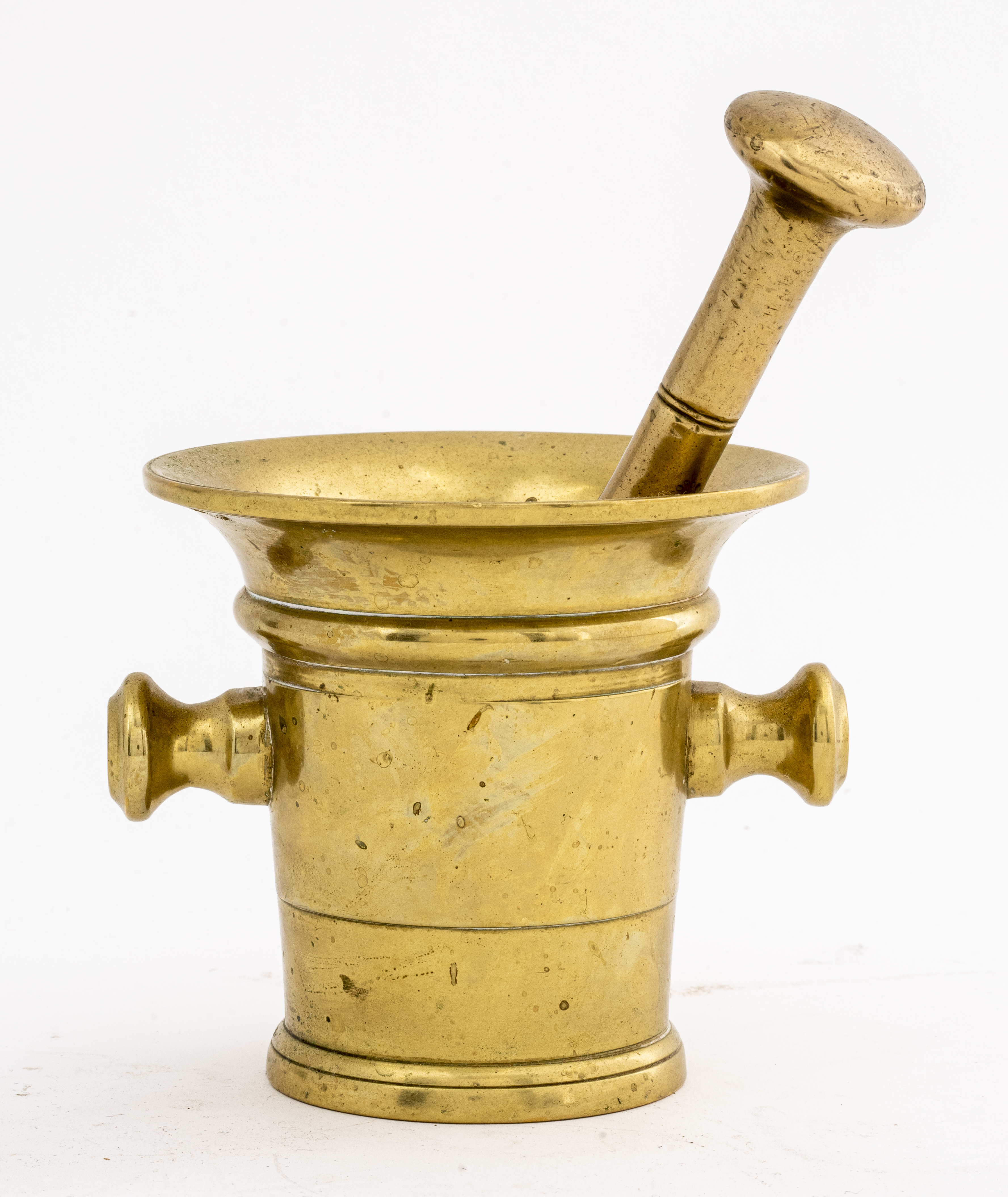 BRASS MORTAR AND PESTLE Brass mortar