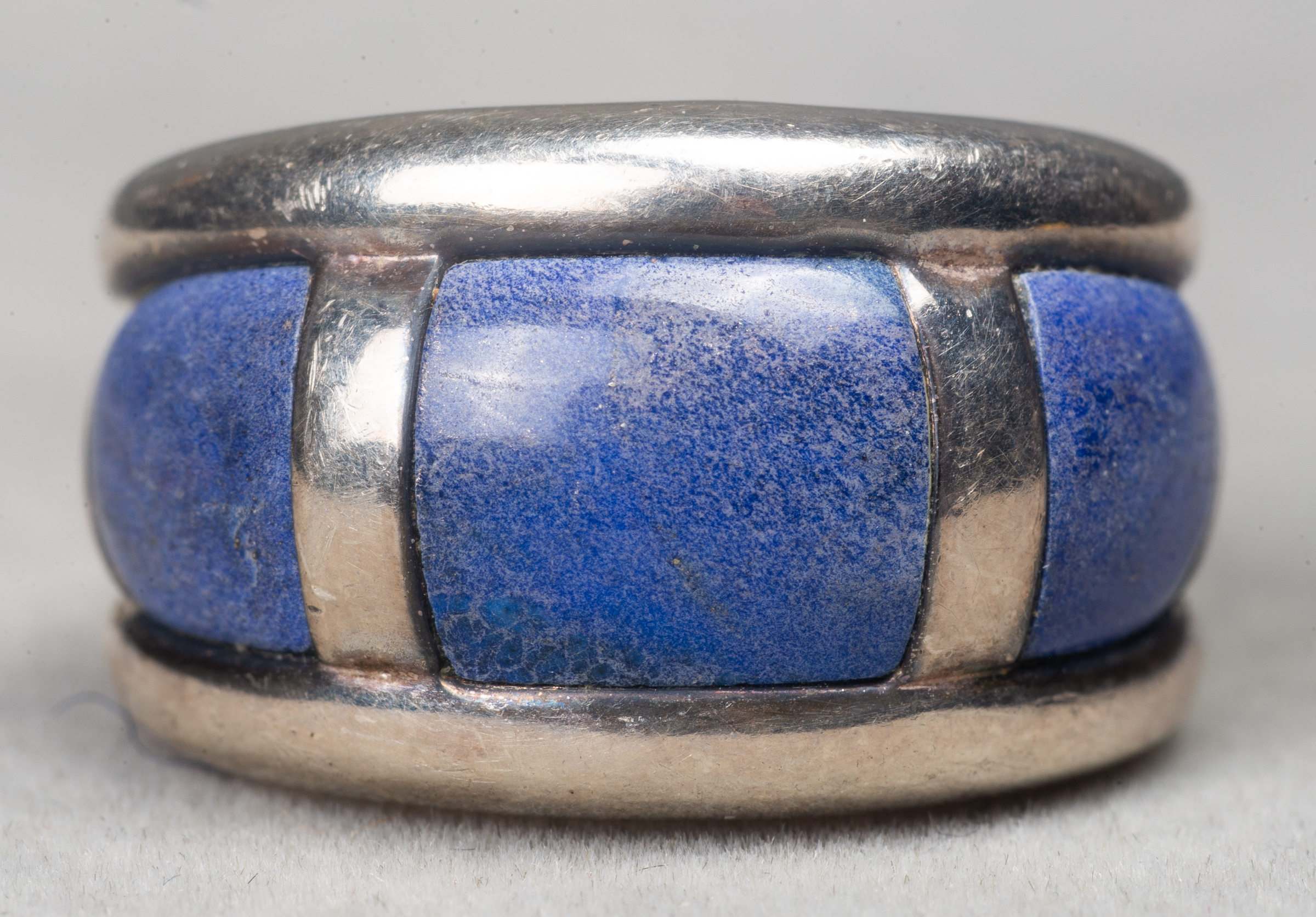 MODERN STERLING SILVER LAPIS INLAY 3c5a1b