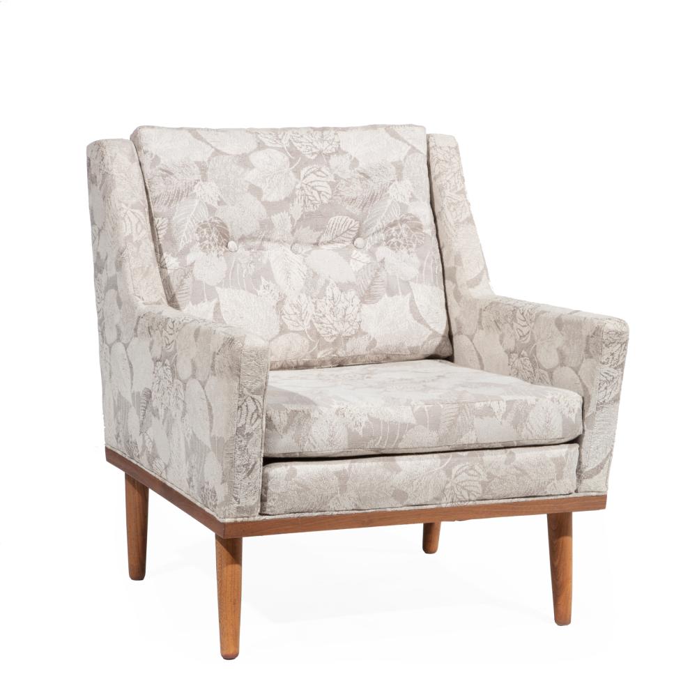 JAMES INC. UPHOLSTERED LOUNGE CHAIRMid-Century