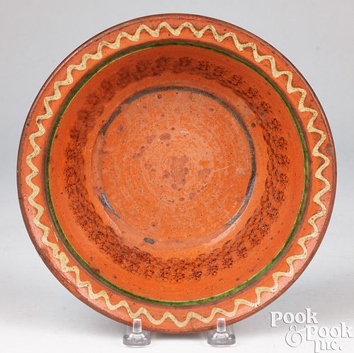 MARYLAND REDWARE BOWL 19TH C Maryland 3c5b91