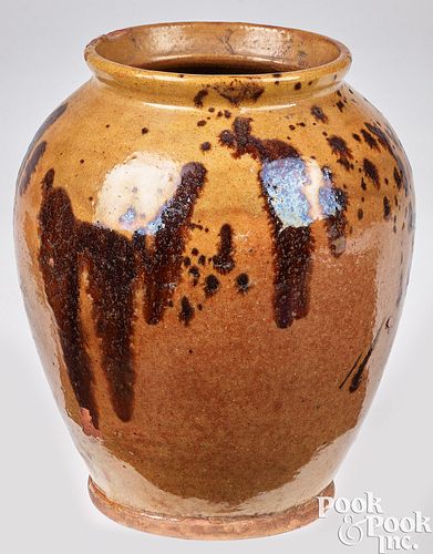 NEW ENGLAND REDWARE JAR, 19TH C.New