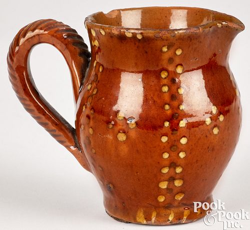 PENNSYLVANIA REDWARE CREAMER 19TH 3c5bc2