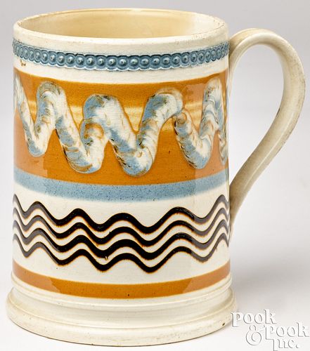 MOCHA MUG, 19TH C.Mocha mug, 19th